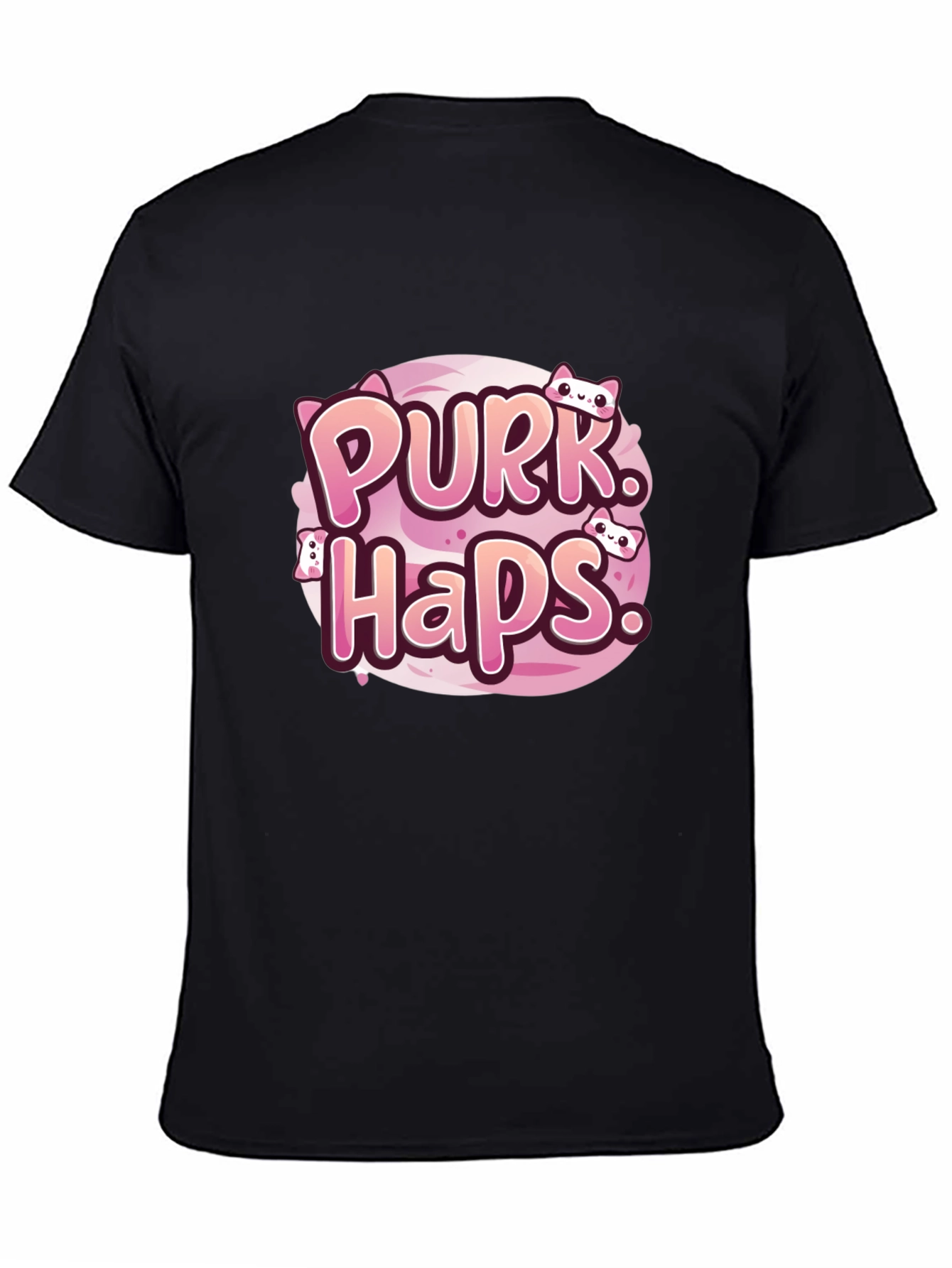 Purrk Haps Graphic Tee - Cute Cat Lovers T-Shirt