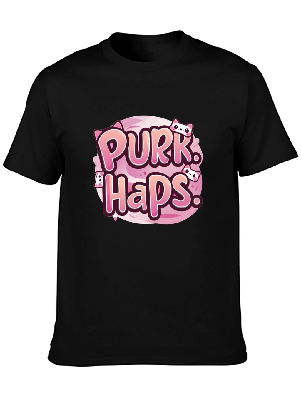Purrk Haps Graphic Tee - Cute Cat Lovers T-Shirt
