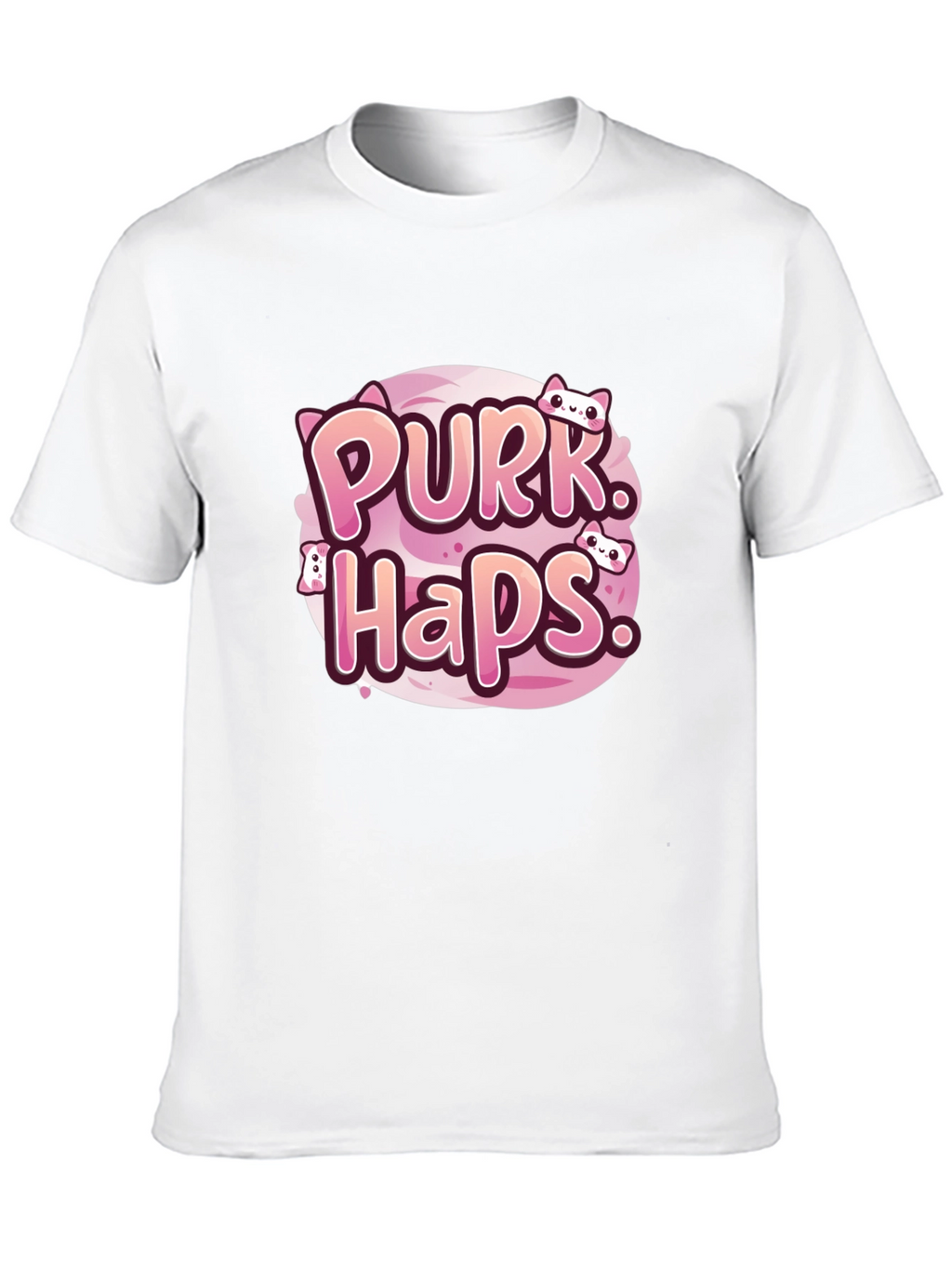 Purrk Haps Graphic Tee - Cute Cat Lovers T-Shirt