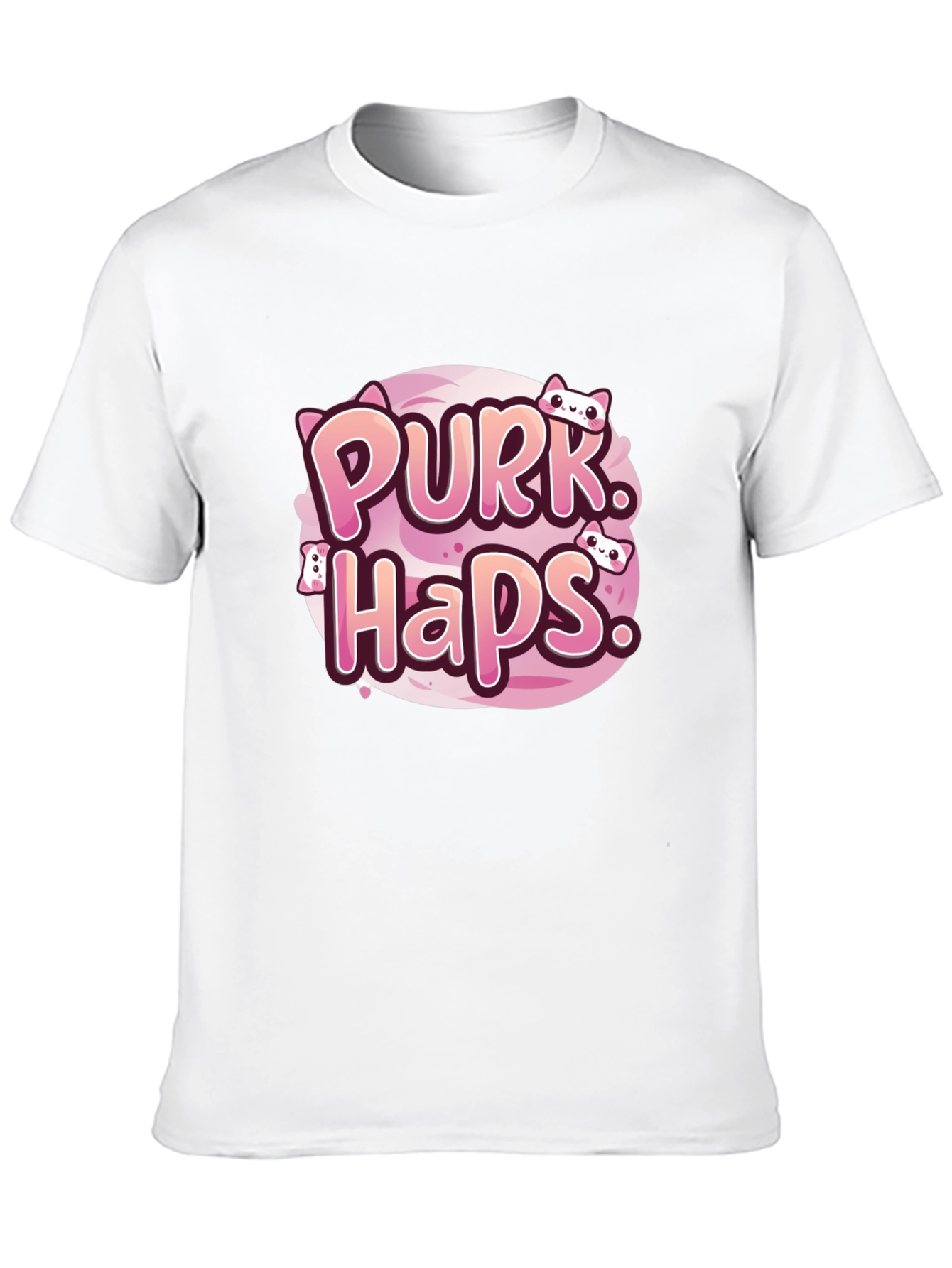 Purrk Haps Graphic Tee - Cute Cat Lovers T-Shirt