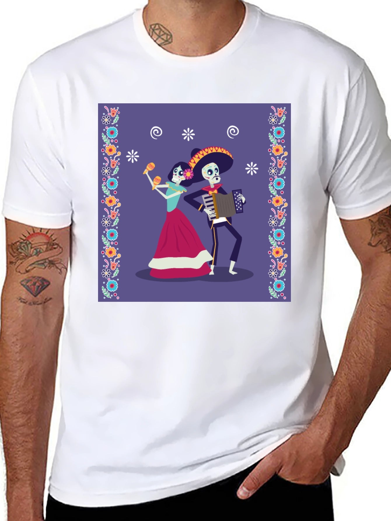 Day of the Dead Skeleton Mariachi T-Shirt
