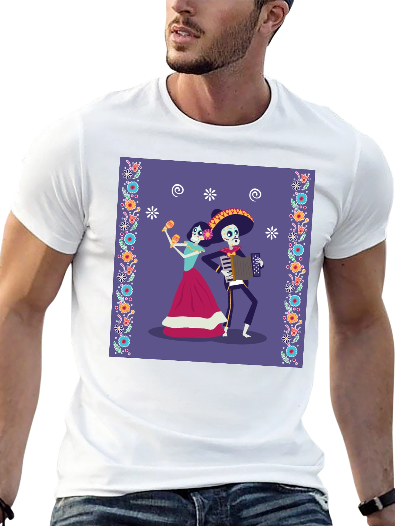 Day of the Dead Skeleton Mariachi T-Shirt