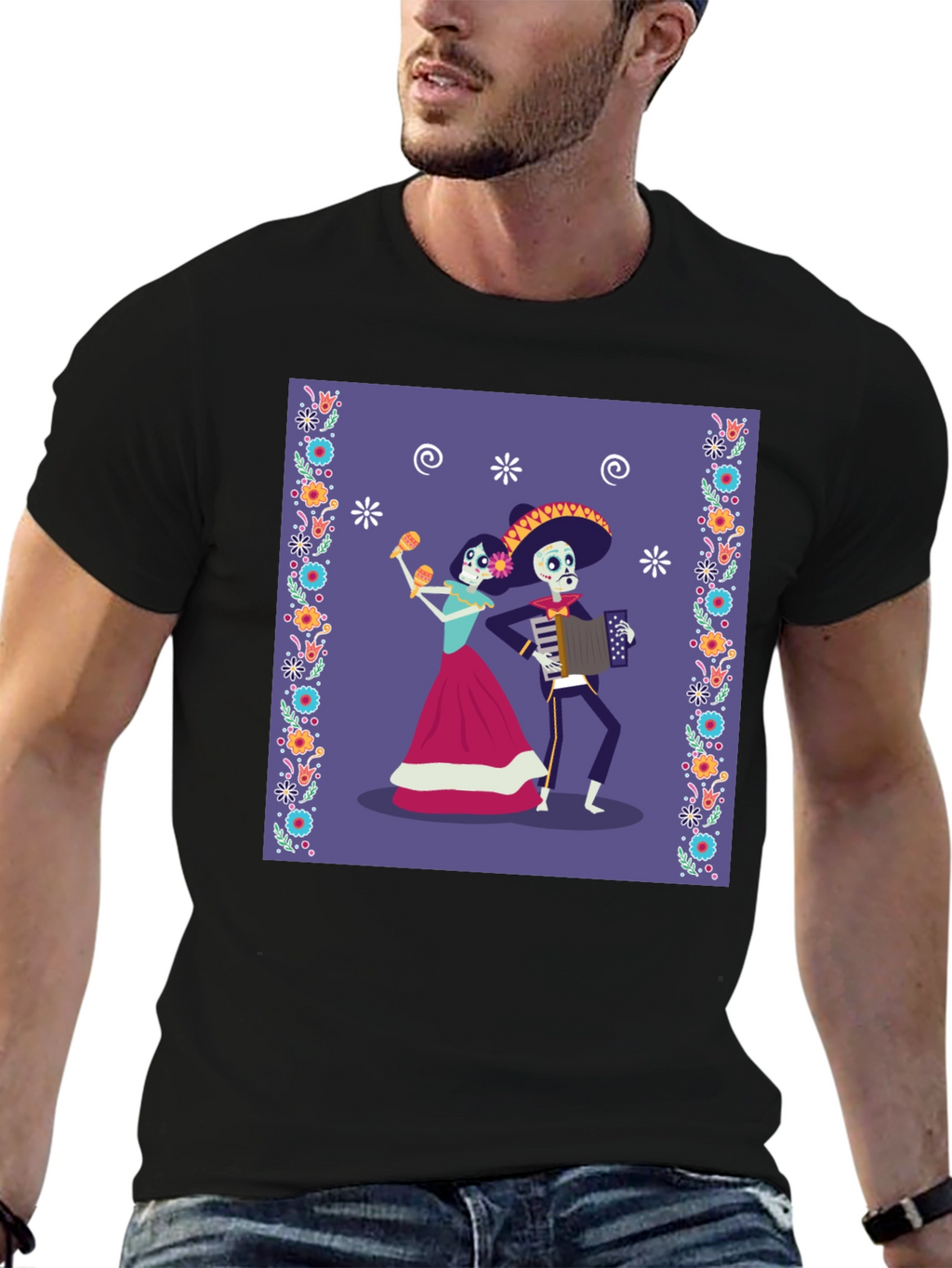 Day of the Dead Skeleton Mariachi T-Shirt
