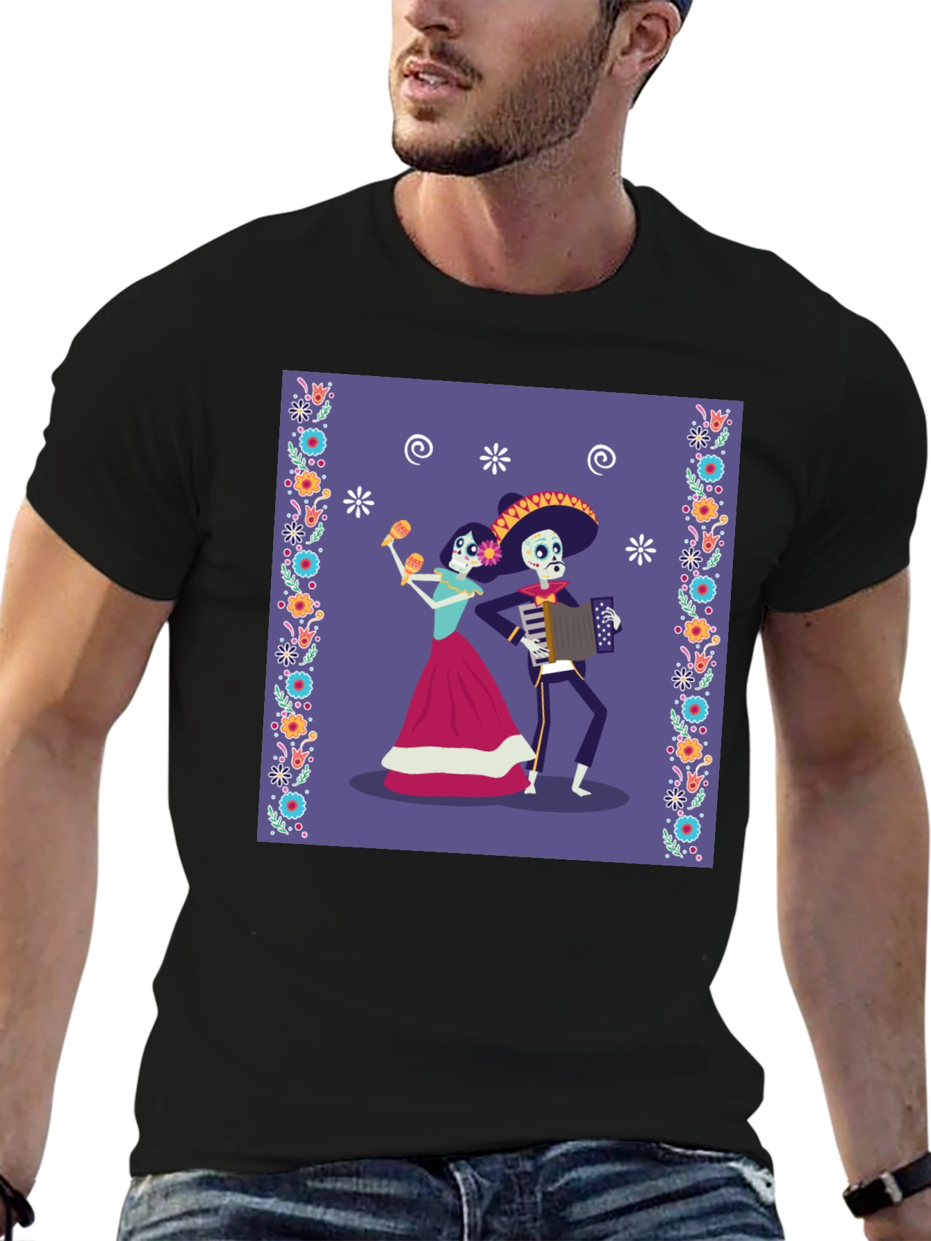 Day of the Dead Skeleton Mariachi T-Shirt