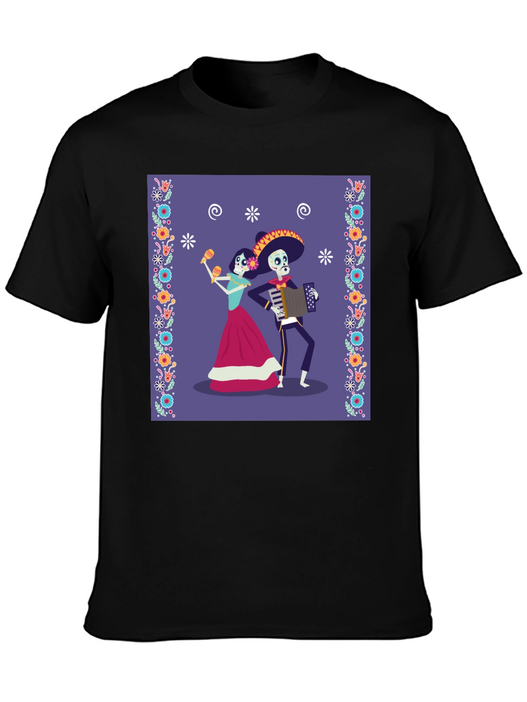 Day of the Dead Skeleton Mariachi T-Shirt