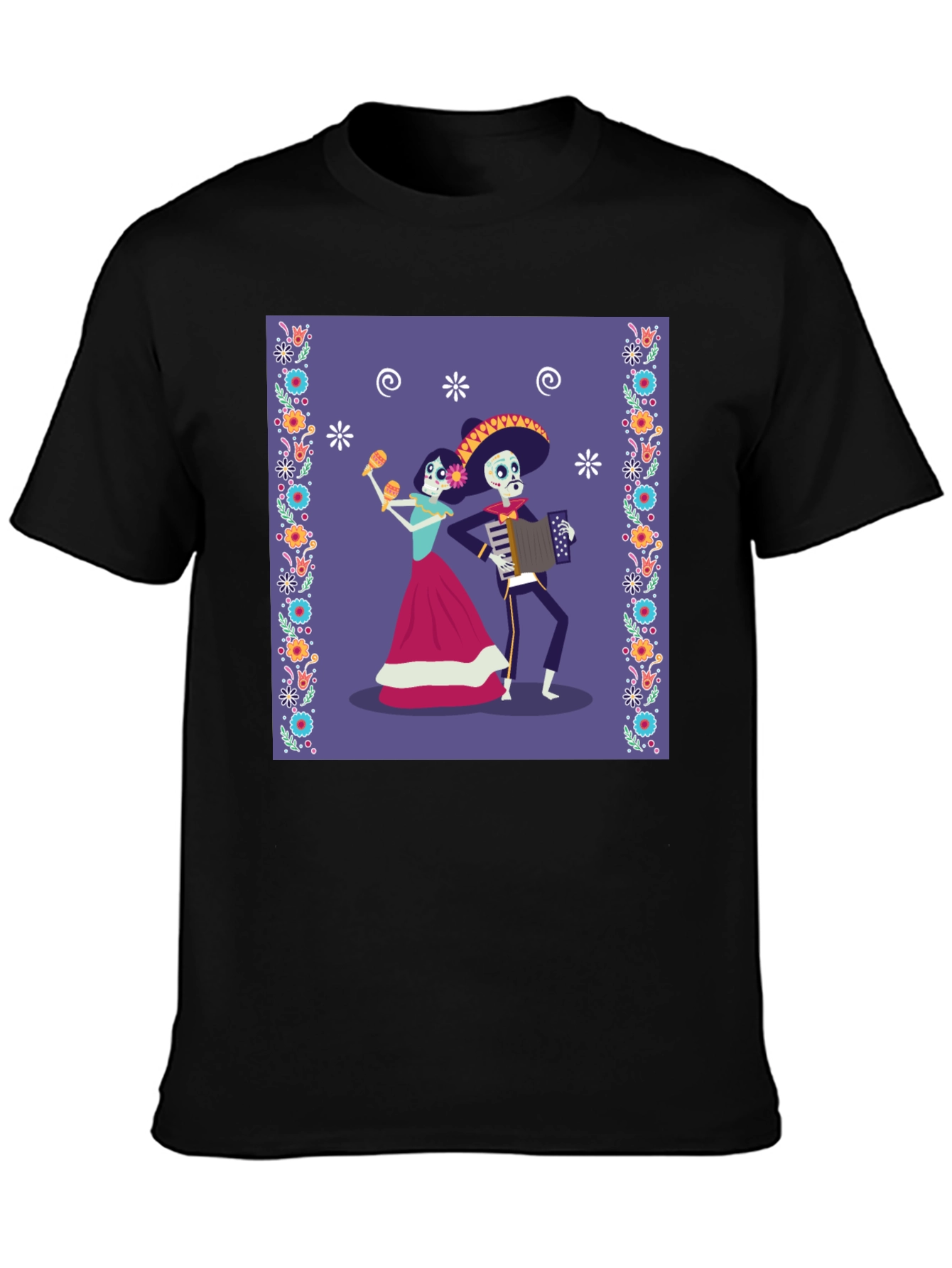 Day of the Dead Skeleton Mariachi T-Shirt