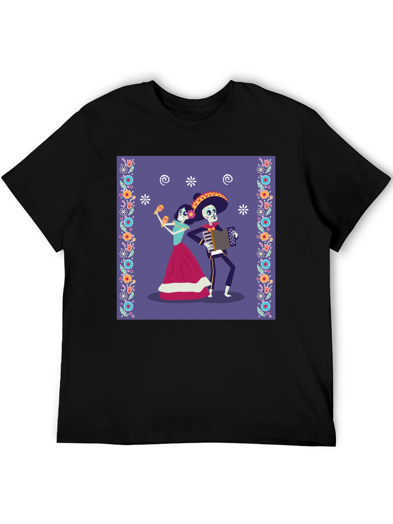 Day of the Dead Skeleton Mariachi T-Shirt