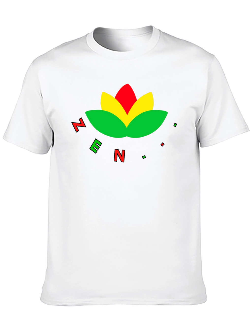 Zen Lotus T-Shirt - Black Cotton Blend
