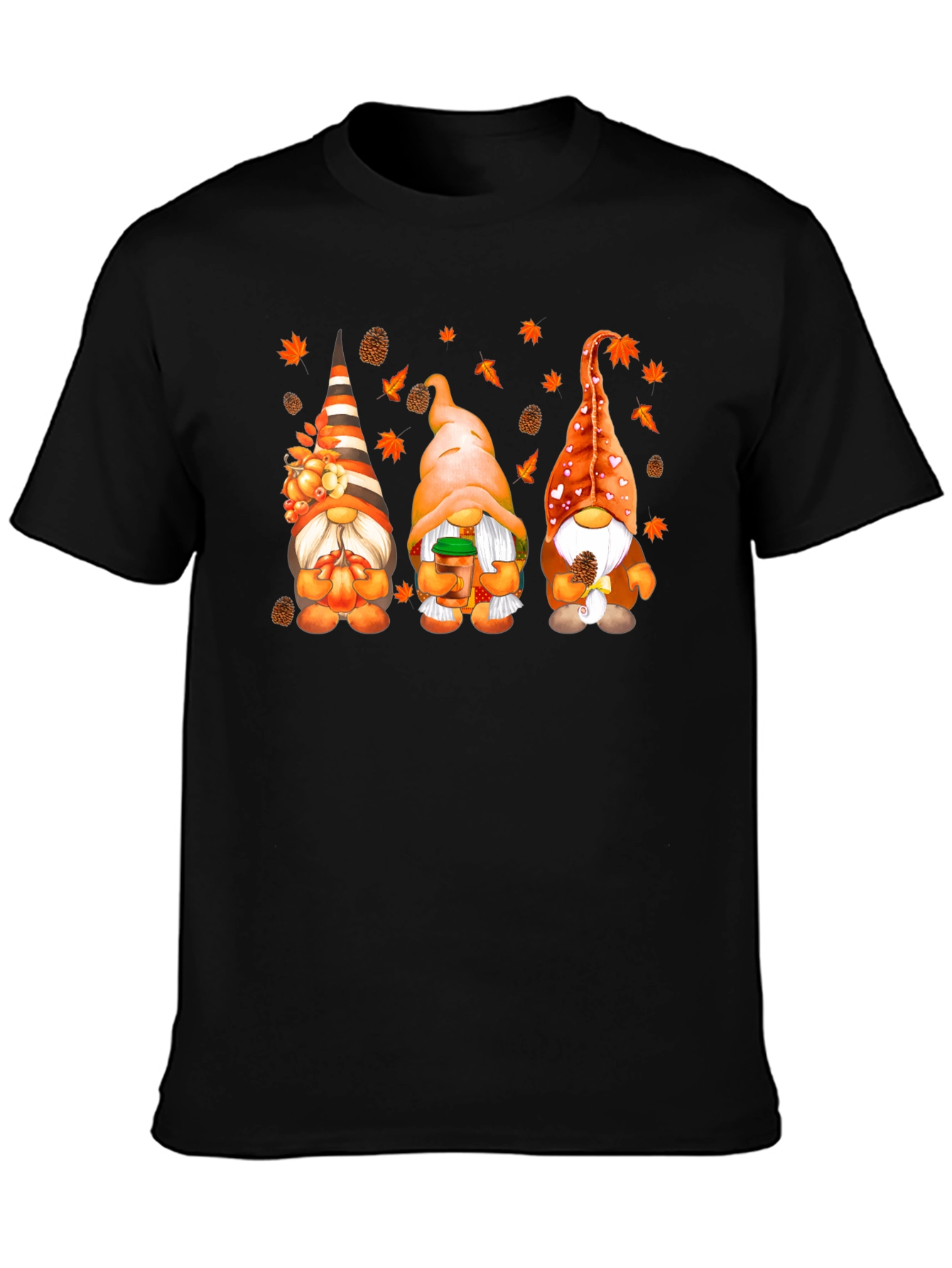 Fall Gnomes Graphic Tee - Autumn Season Shirt