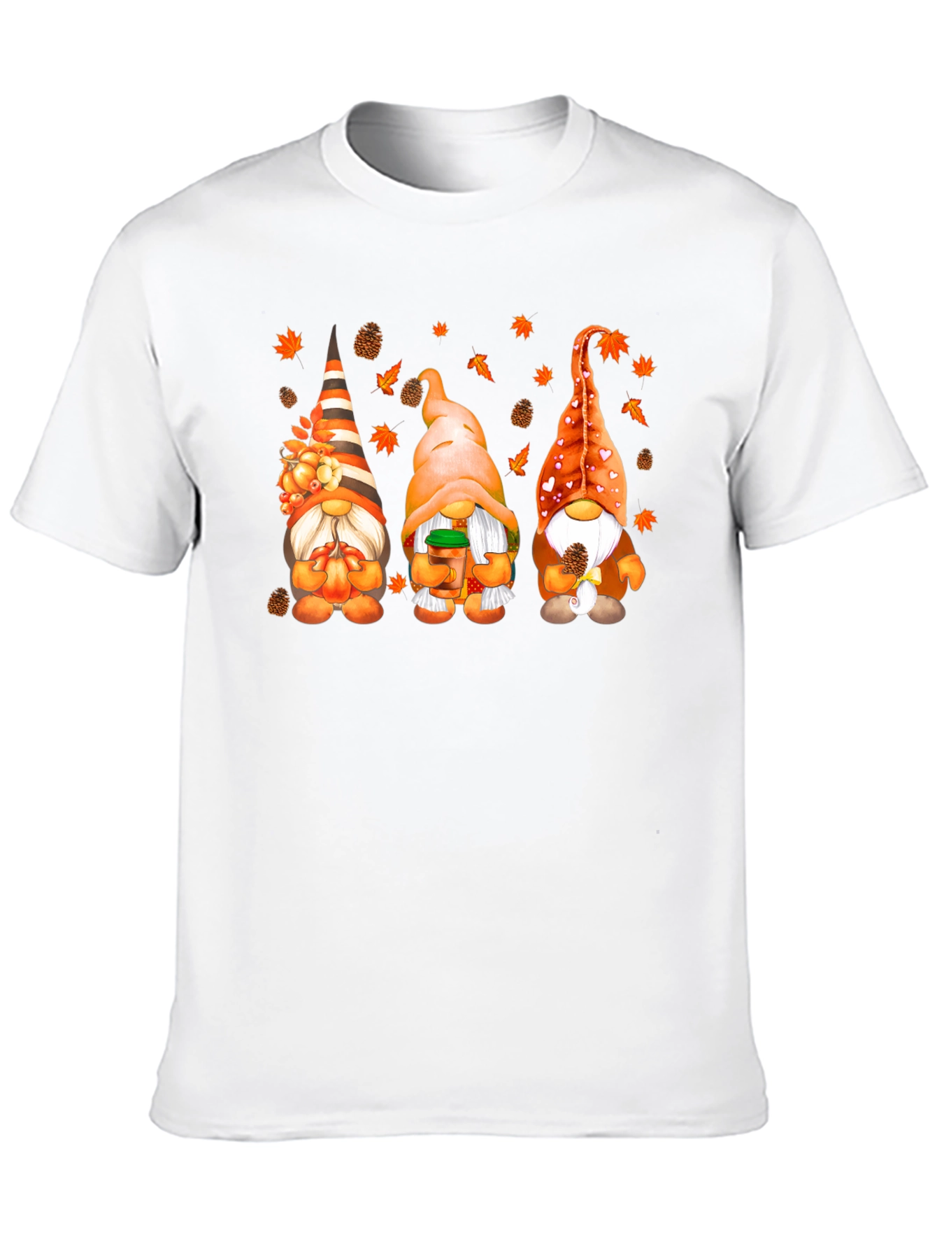 Fall Gnomes Graphic Tee - Autumn Season Shirt