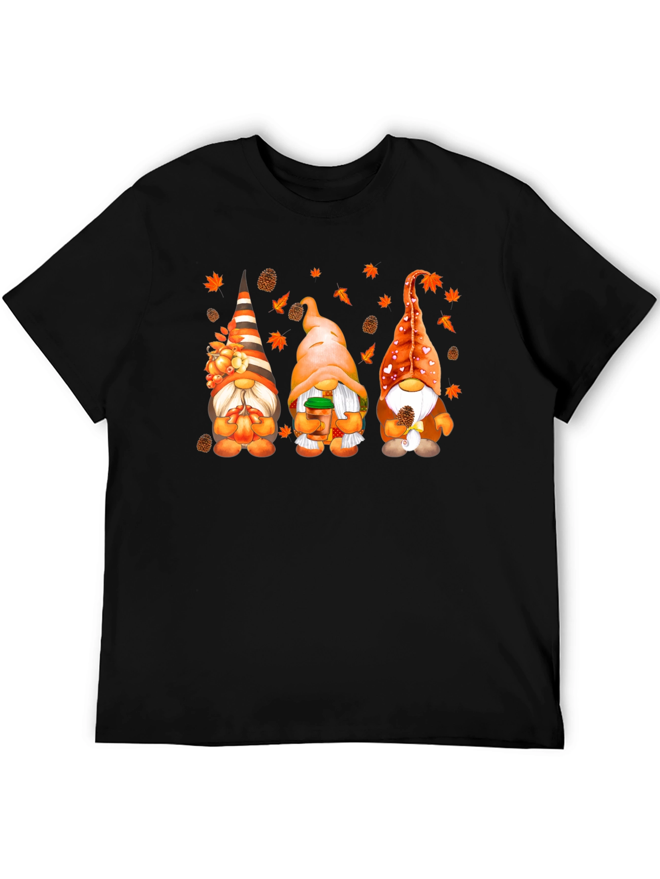 Fall Gnomes Graphic Tee - Autumn Season Shirt