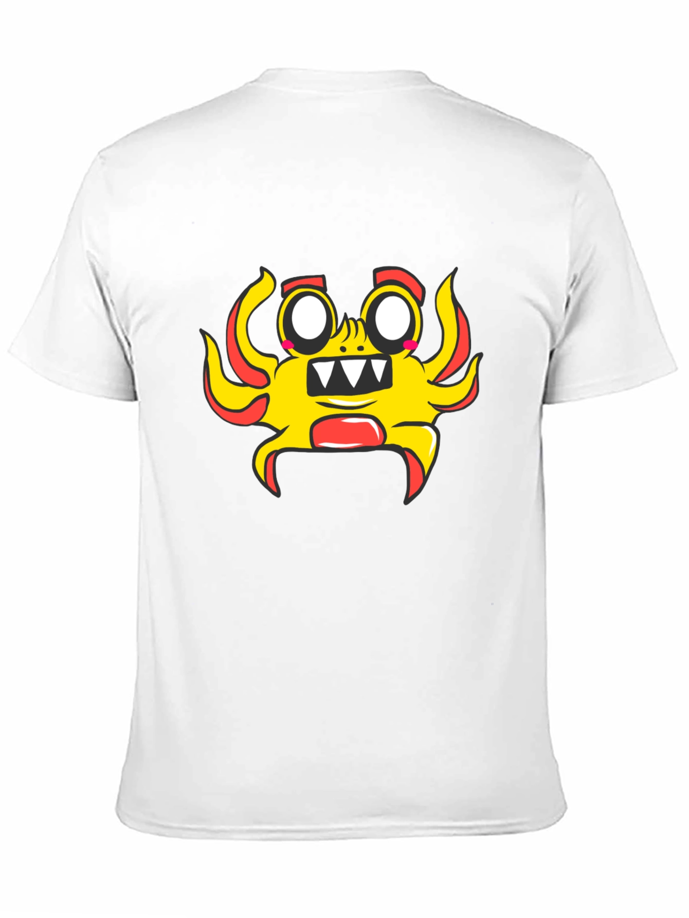 Fun Cartoon Character Black T-Shirt