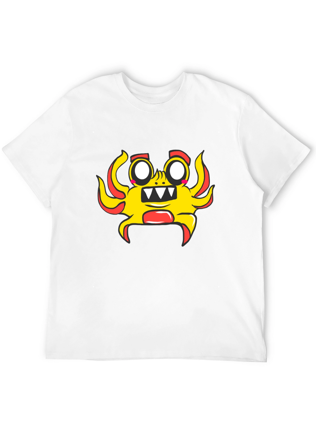Fun Cartoon Character Black T-Shirt
