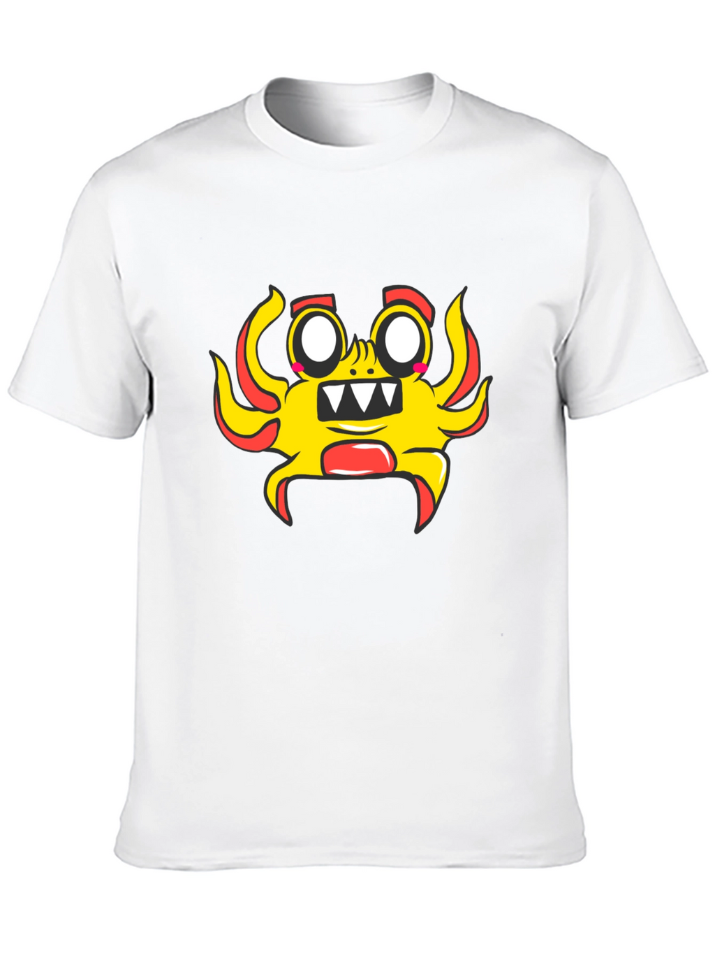 Fun Cartoon Character Black T-Shirt