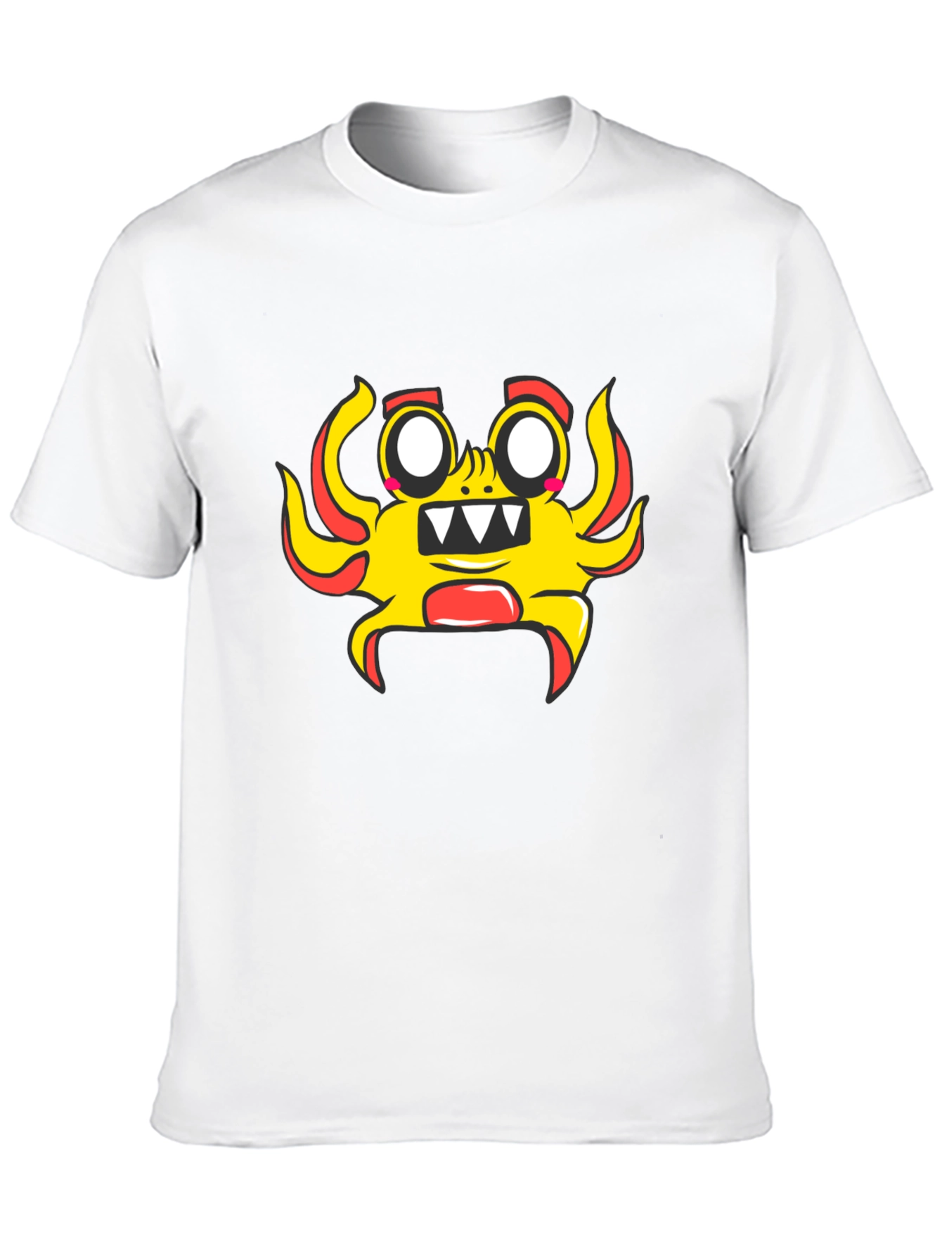 Fun Cartoon Character Black T-Shirt