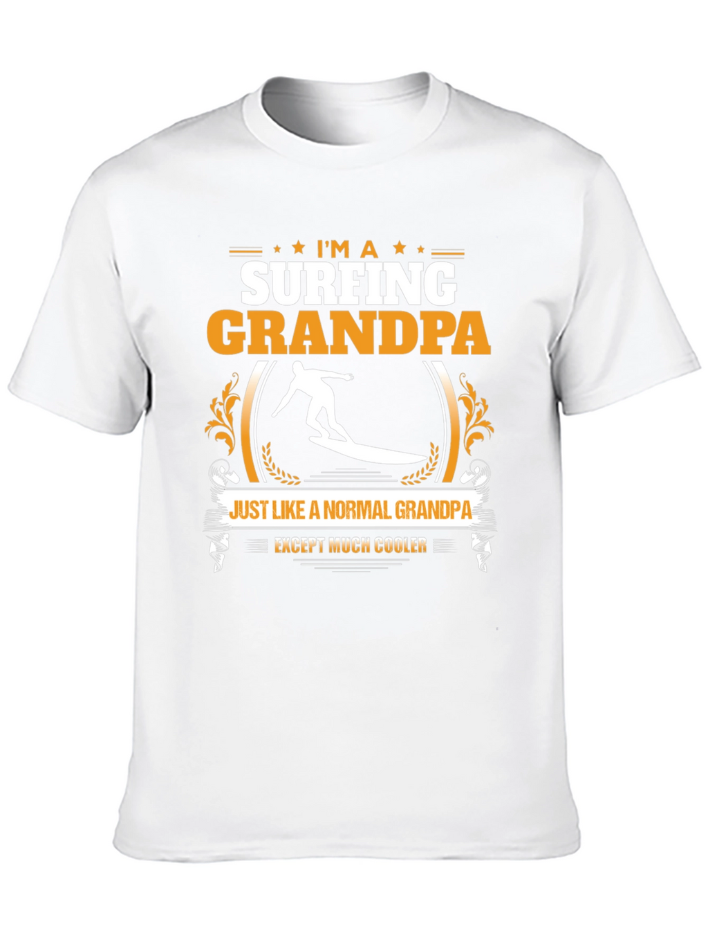 Surfing Grandpa T-Shirt - Cool Grandpa Shirt