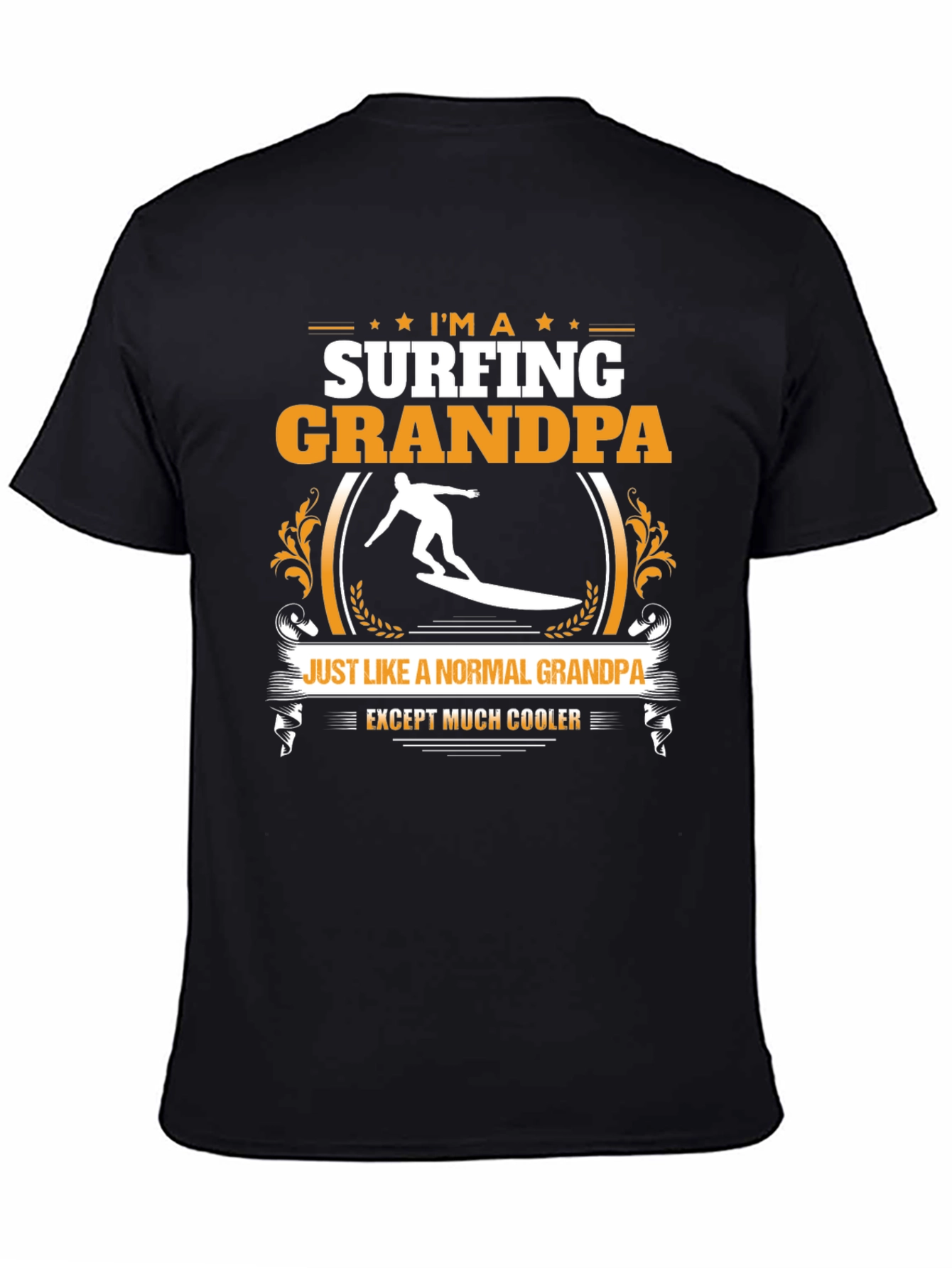 Surfing Grandpa T-Shirt - Cool Grandpa Shirt