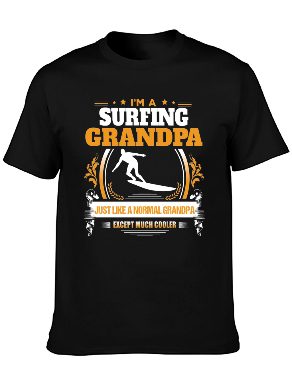 Surfing Grandpa T-Shirt - Cool Grandpa Shirt