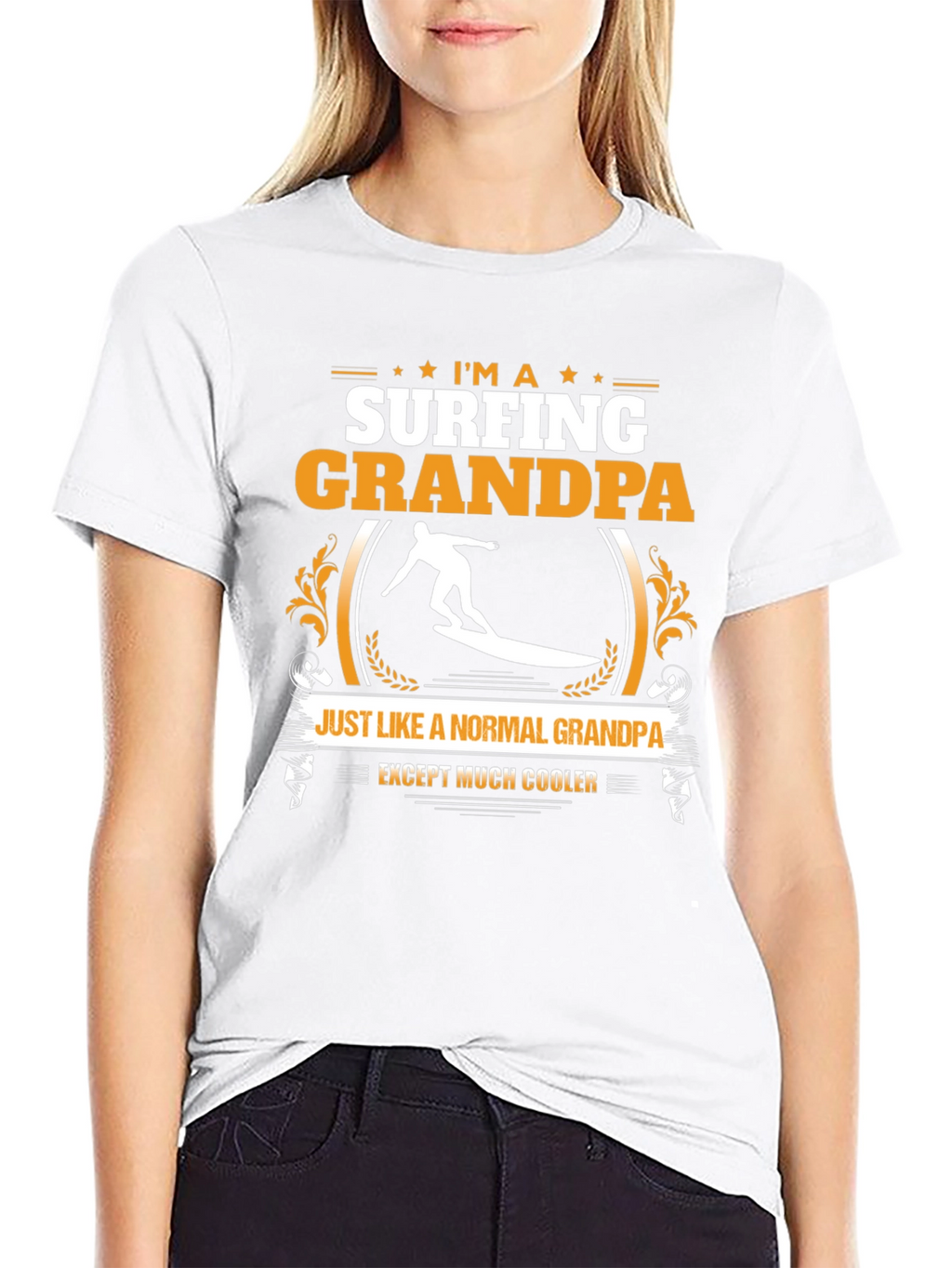 Surfing Grandpa T-Shirt - Cool Grandpa Shirt