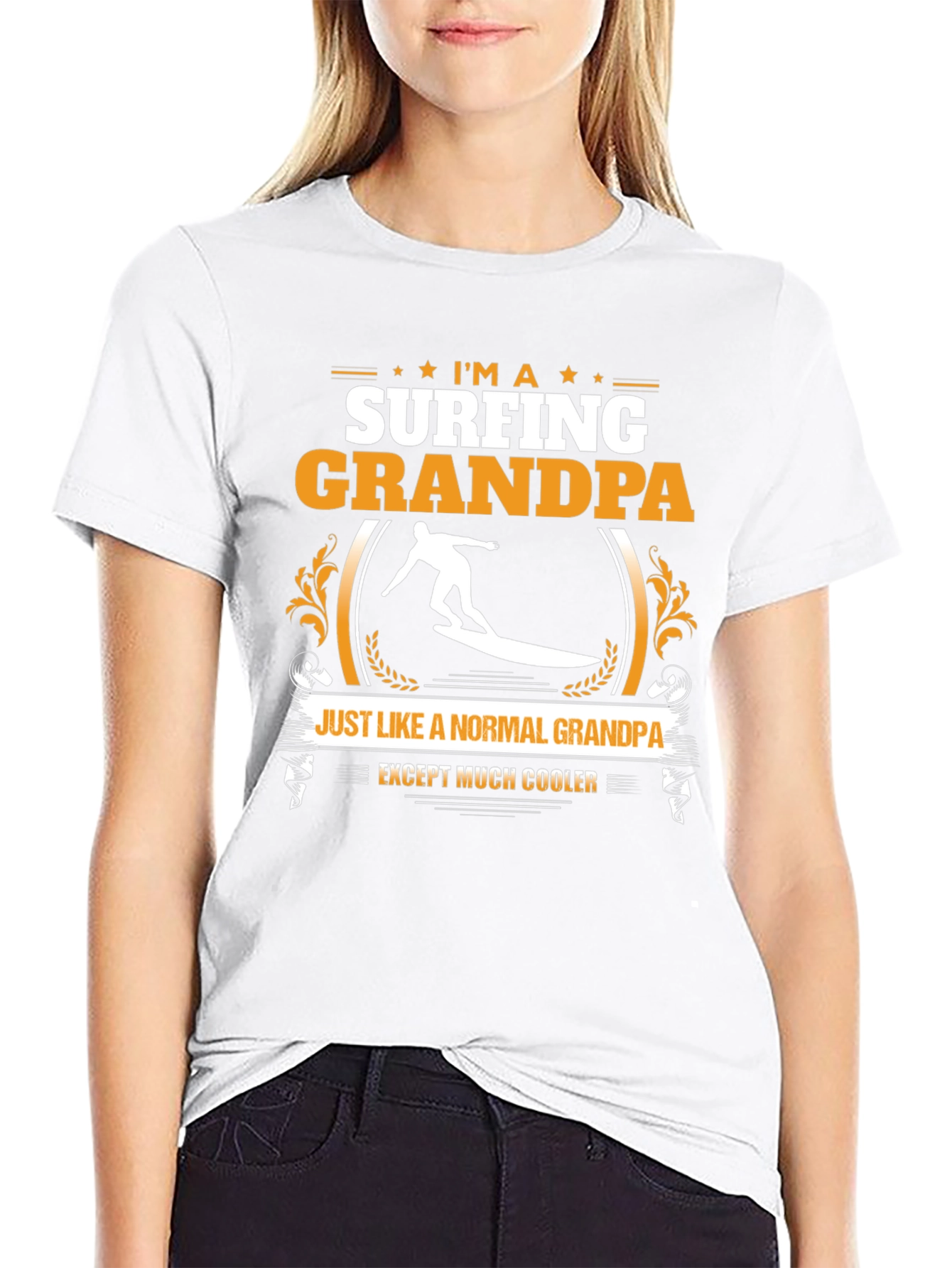 Surfing Grandpa T-Shirt - Cool Grandpa Shirt