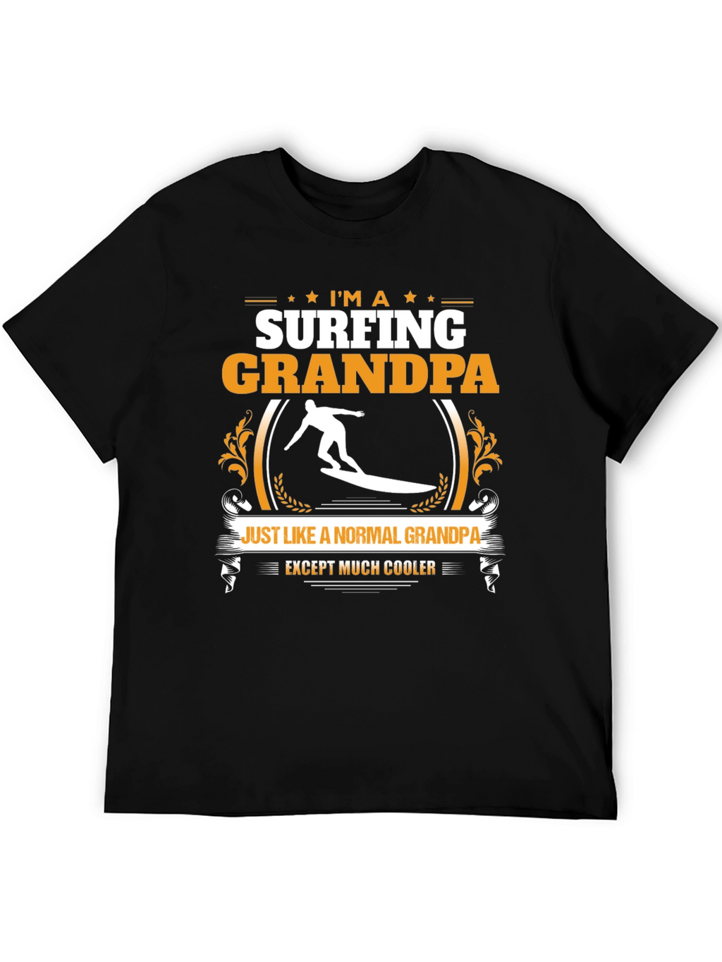 Surfing Grandpa T-Shirt - Cool Grandpa Shirt