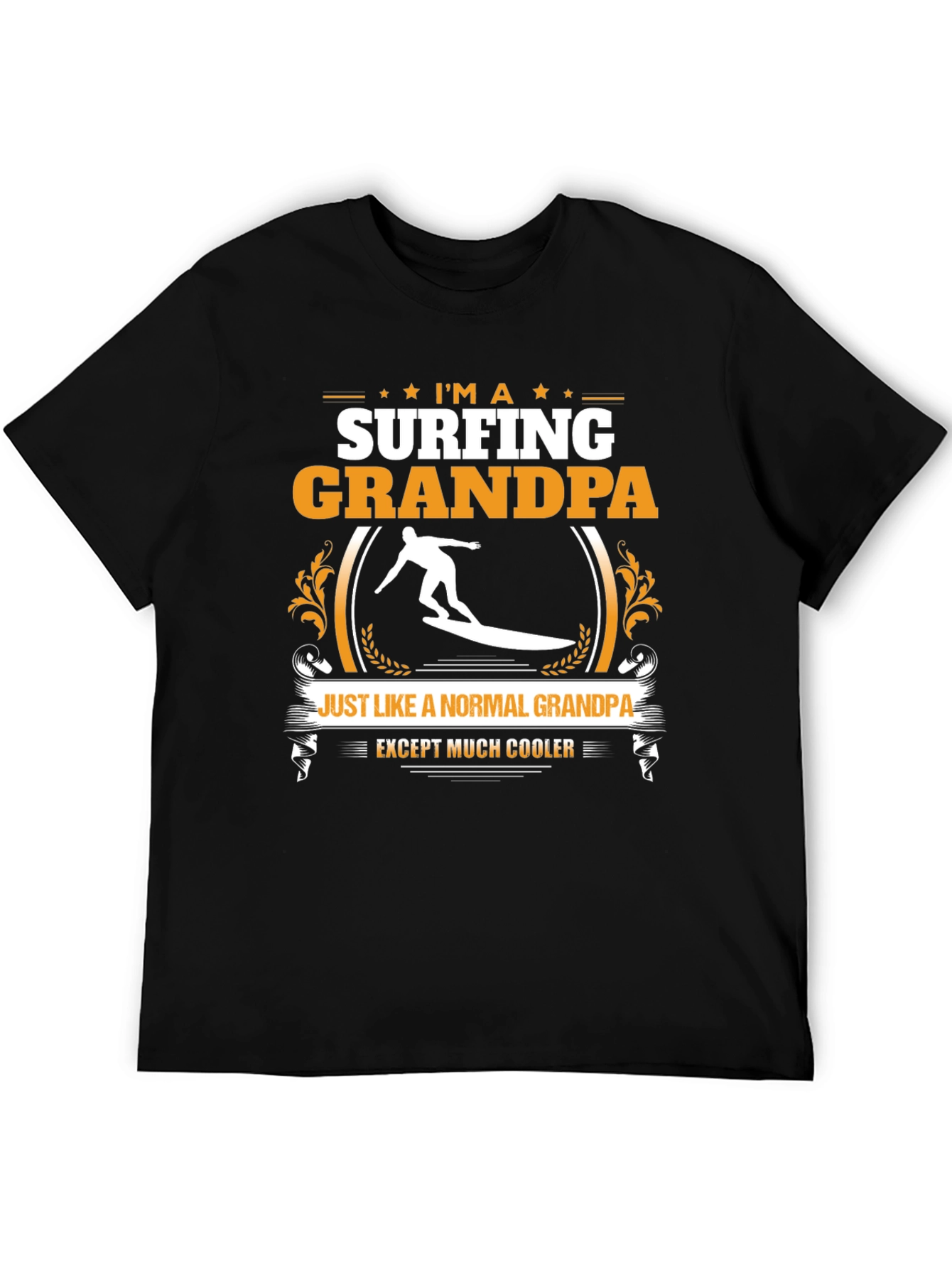 Surfing Grandpa T-Shirt - Cool Grandpa Shirt