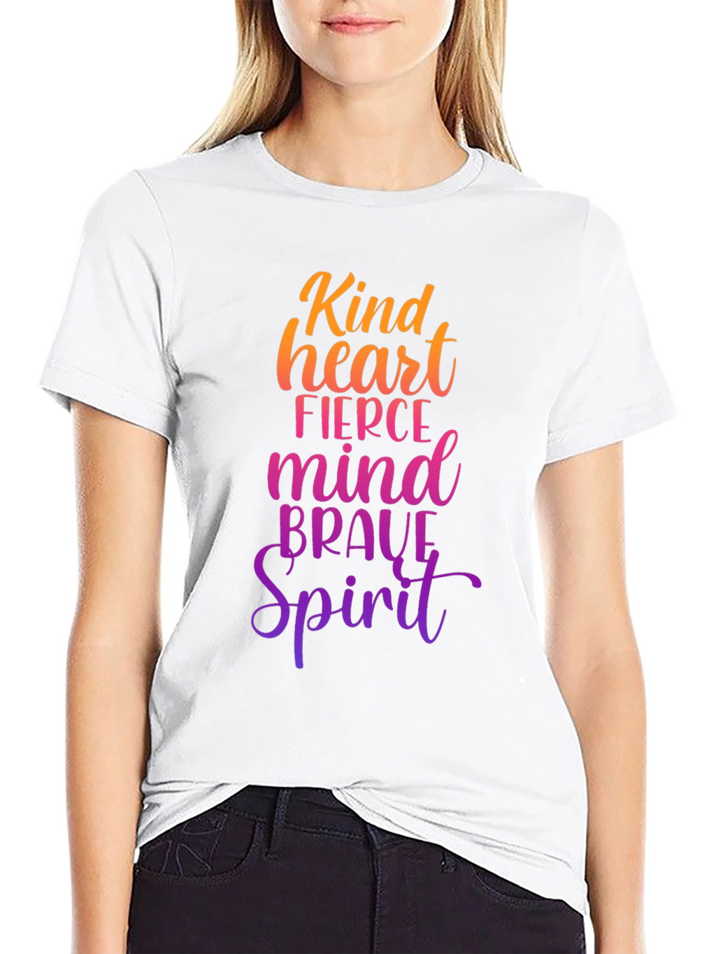 Kind Heart Fierce Mind Brave Spirit Graphic Tee