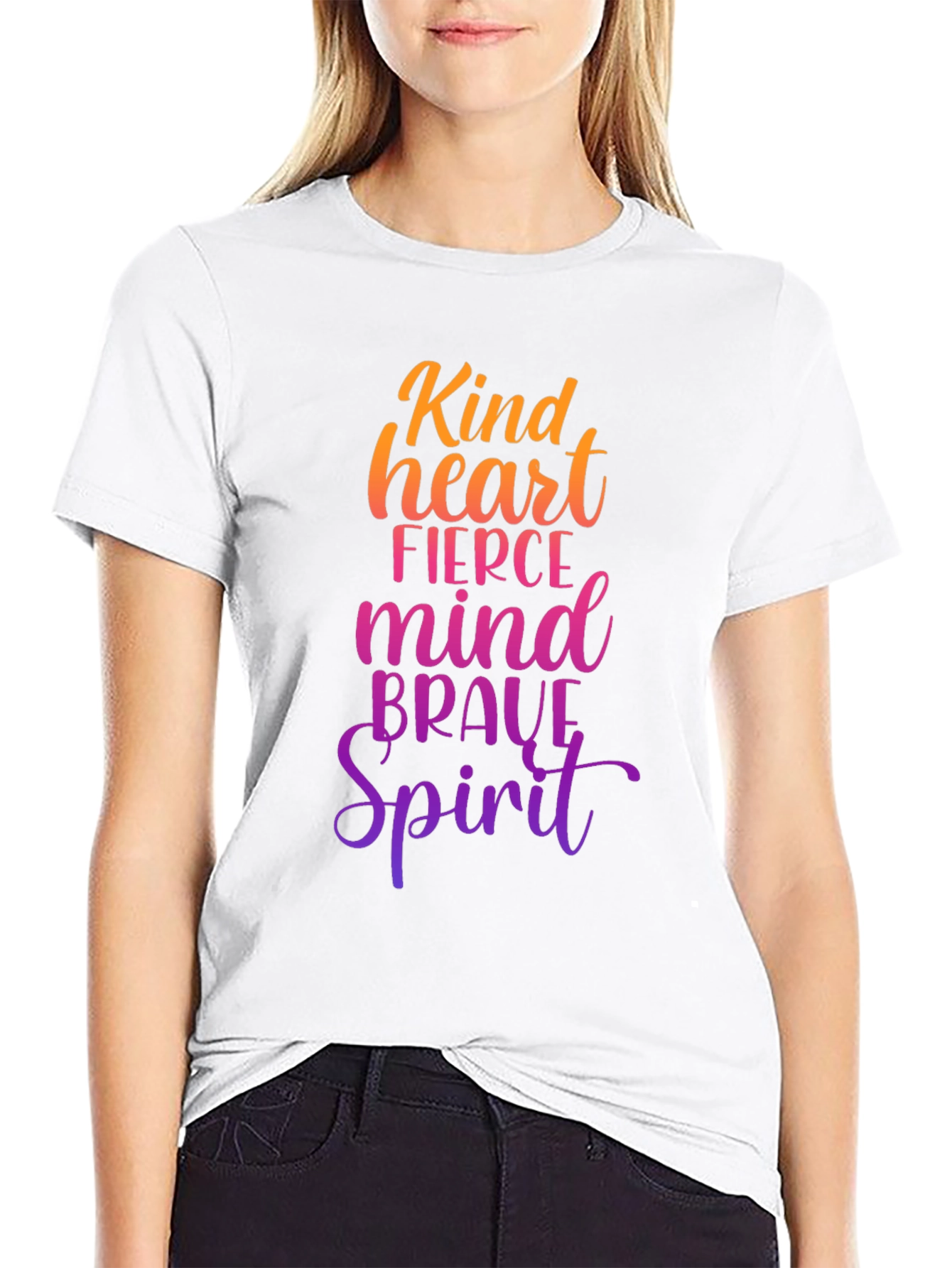Kind Heart Fierce Mind Brave Spirit Graphic Tee