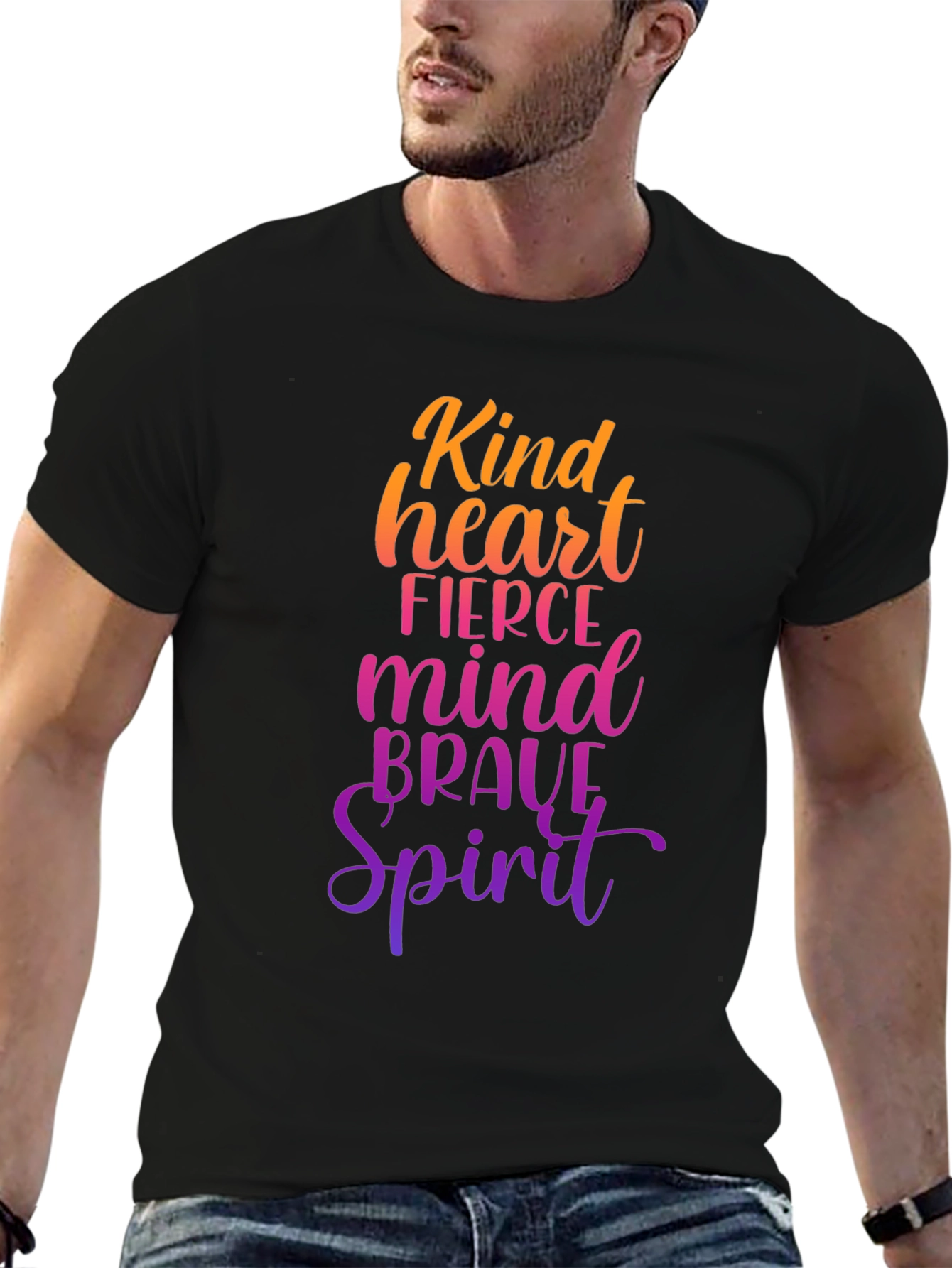 Kind Heart Fierce Mind Brave Spirit Graphic Tee