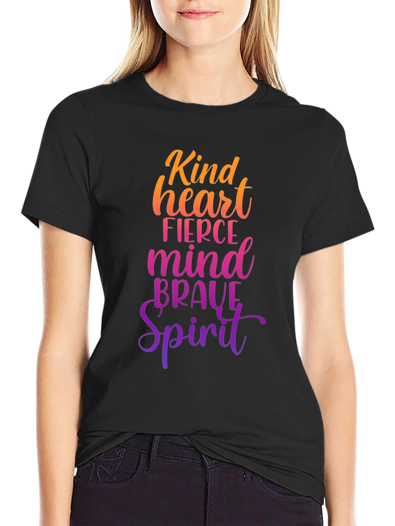 Kind Heart Fierce Mind Brave Spirit Graphic Tee