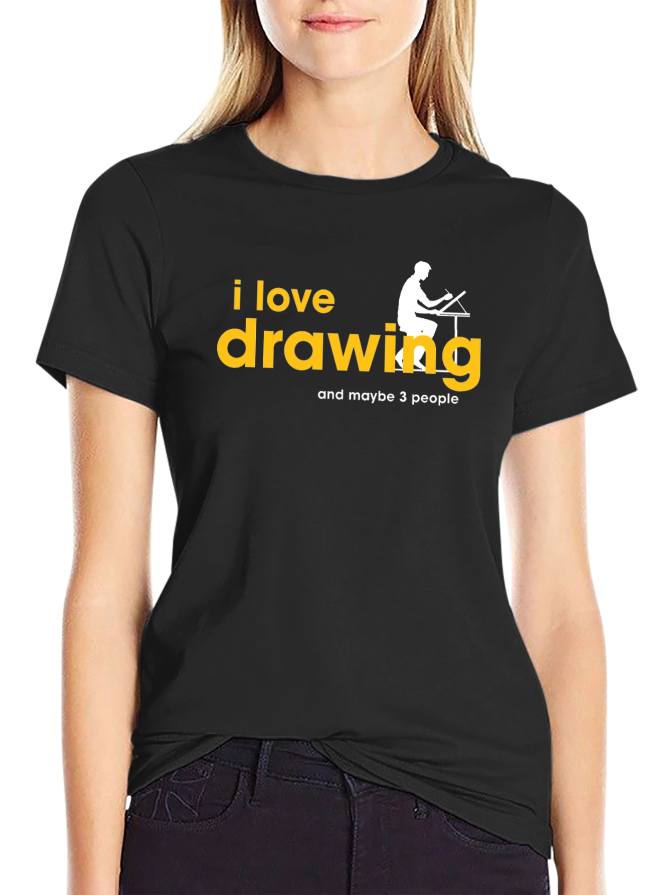 I Love Drawing Graphic Tee - Artist T-Shirt