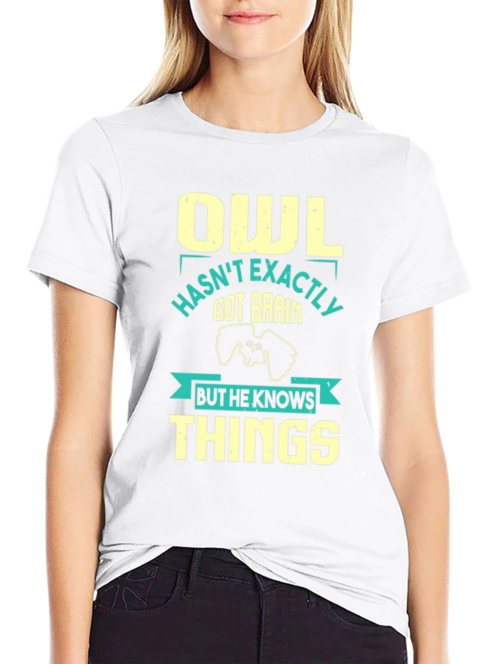 Owl Knows Things Mens T-Shirt - Funny Wisdom Tee