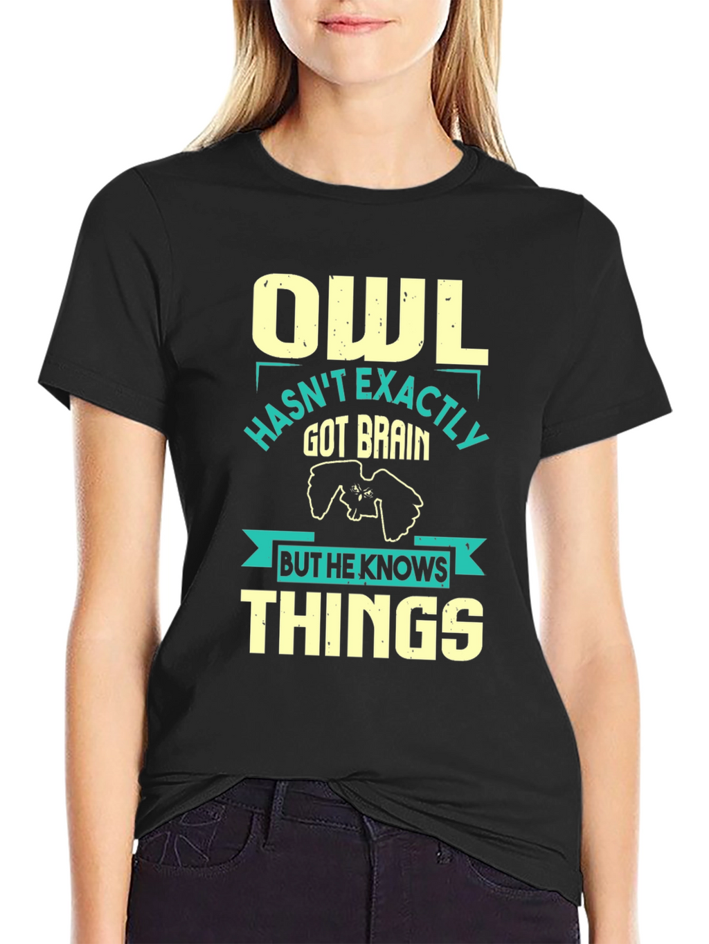 Owl Knows Things Mens T-Shirt - Funny Wisdom Tee
