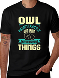 Owl Knows Things Mens T-Shirt - Funny Wisdom Tee