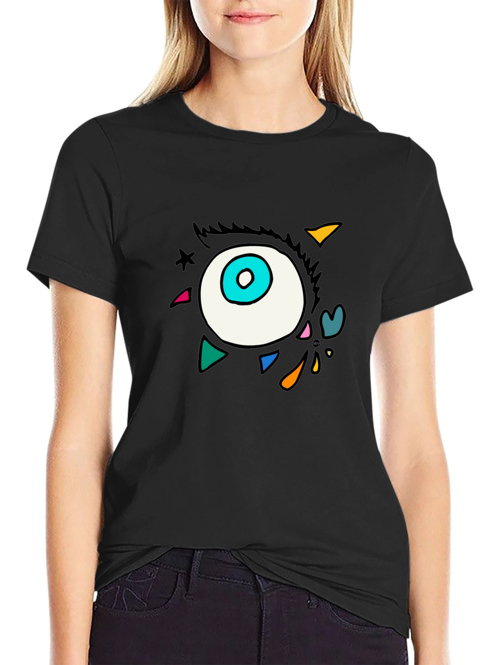 Eye Graphic Black T-Shirt