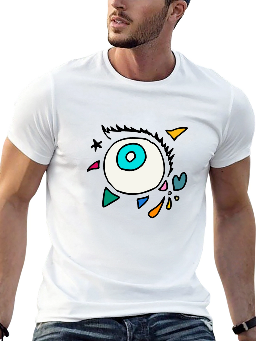 Eye Graphic Black T-Shirt