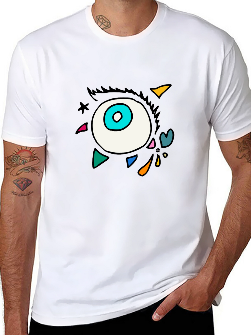 Eye Graphic Black T-Shirt