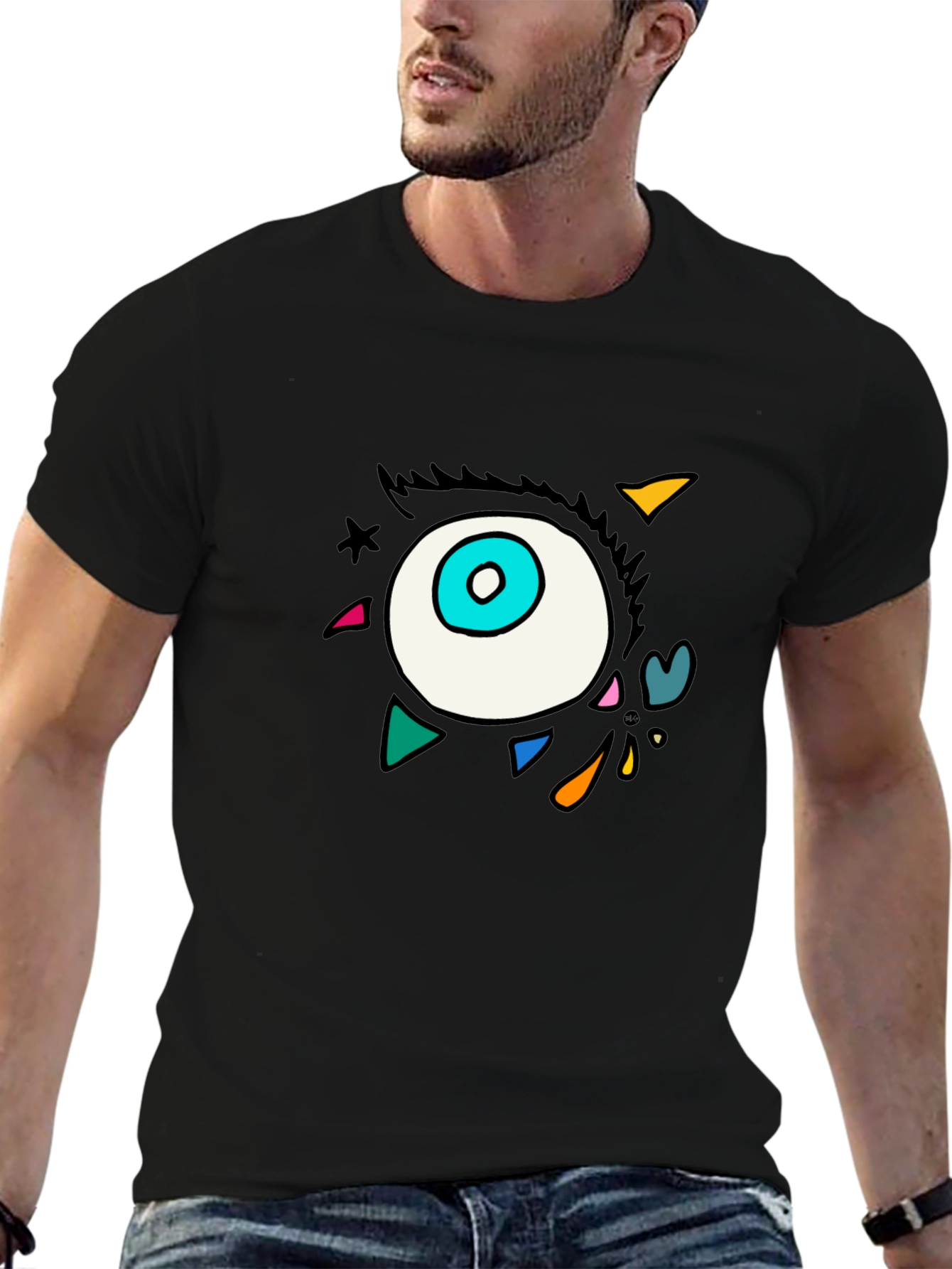 Eye Graphic Black T-Shirt
