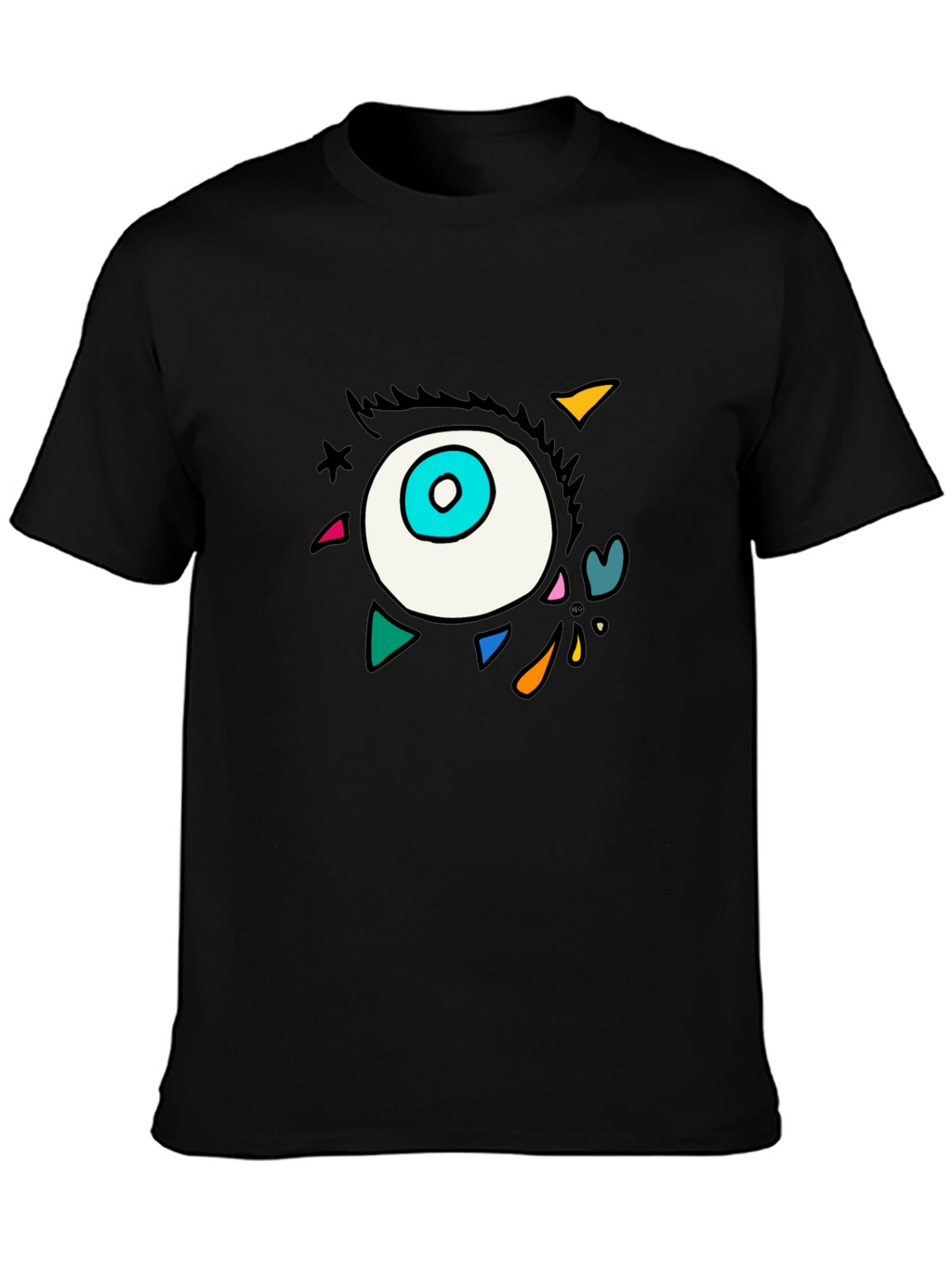 Eye Graphic Black T-Shirt