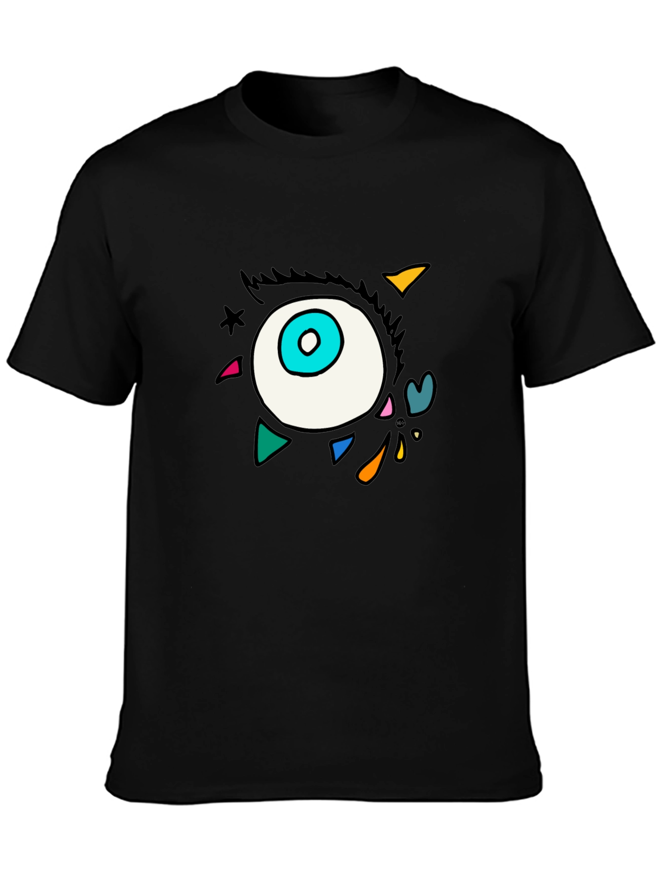 Eye Graphic Black T-Shirt