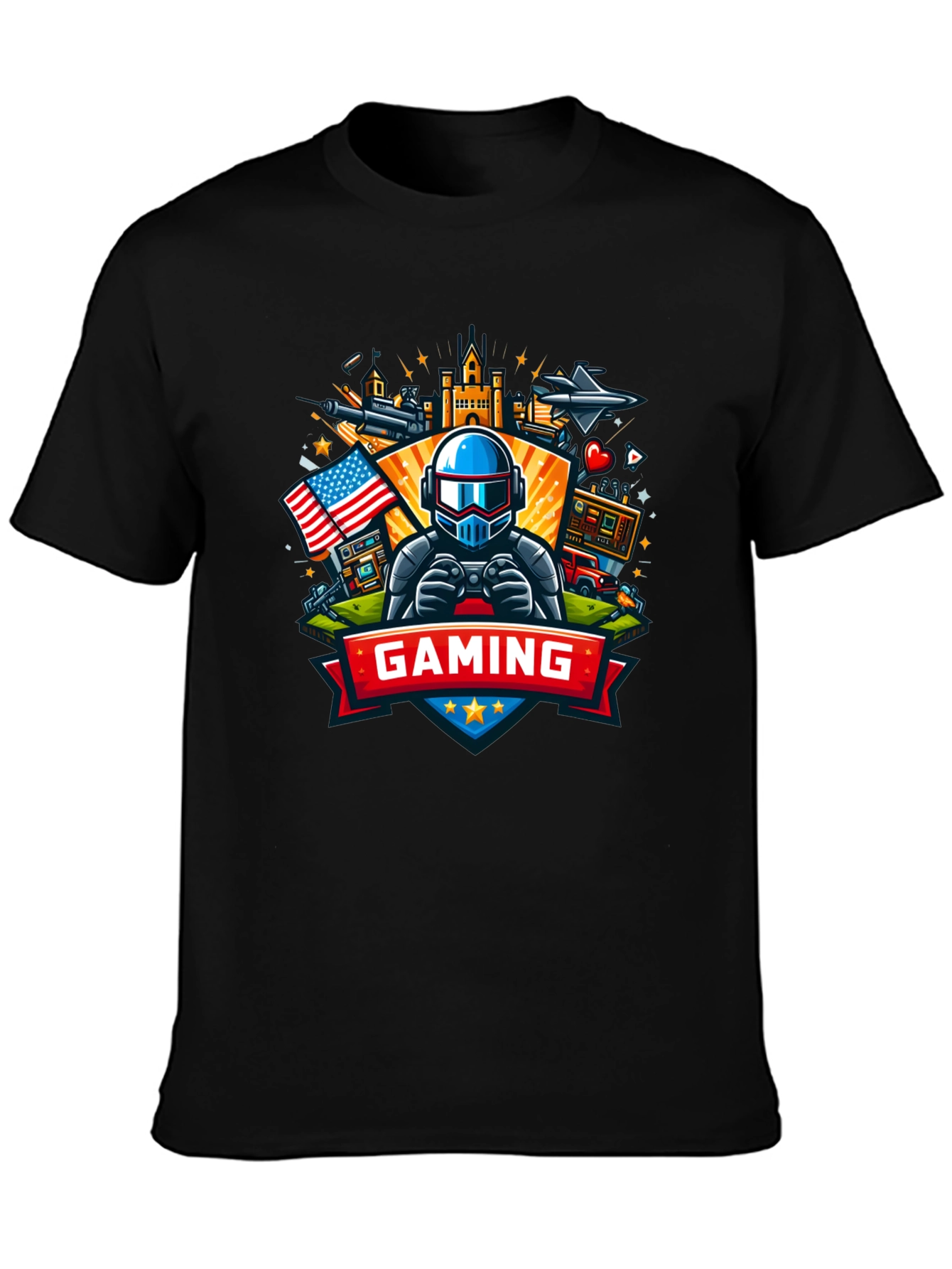 Gaming T-Shirt - USA Gamer Tee