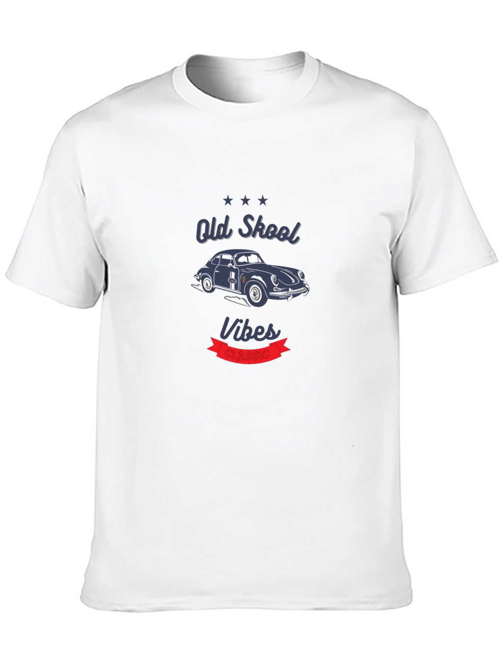 Old Skool Vibes Classic Car Graphic T-Shirt