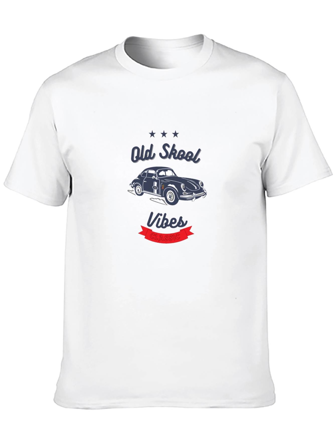 Old Skool Vibes Classic Car Graphic T-Shirt