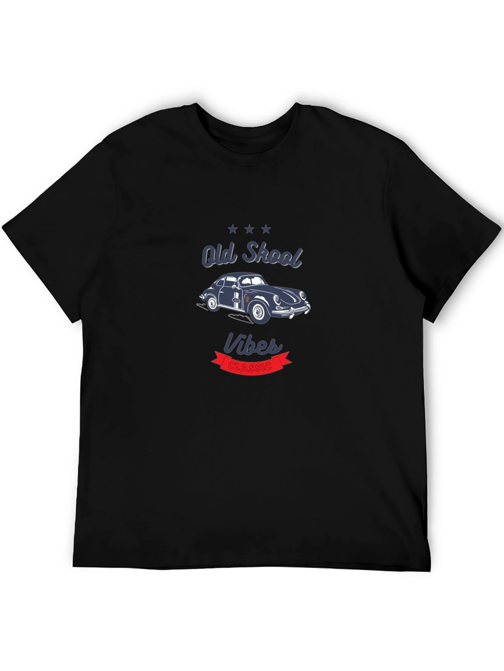Old Skool Vibes Classic Car Graphic T-Shirt