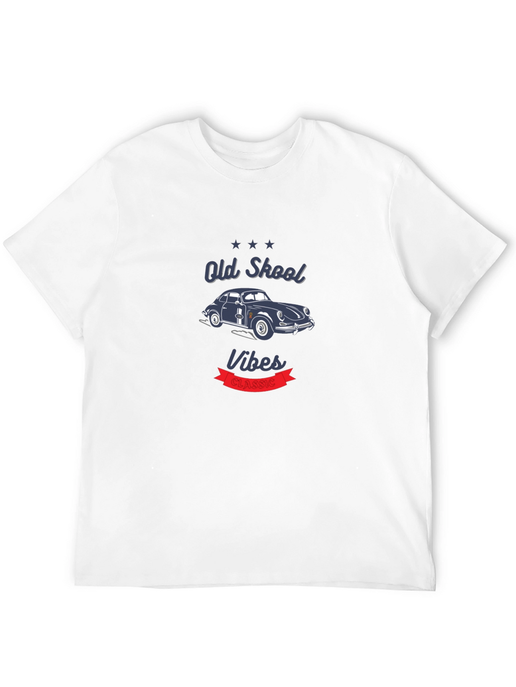Old Skool Vibes Classic Car Graphic T-Shirt