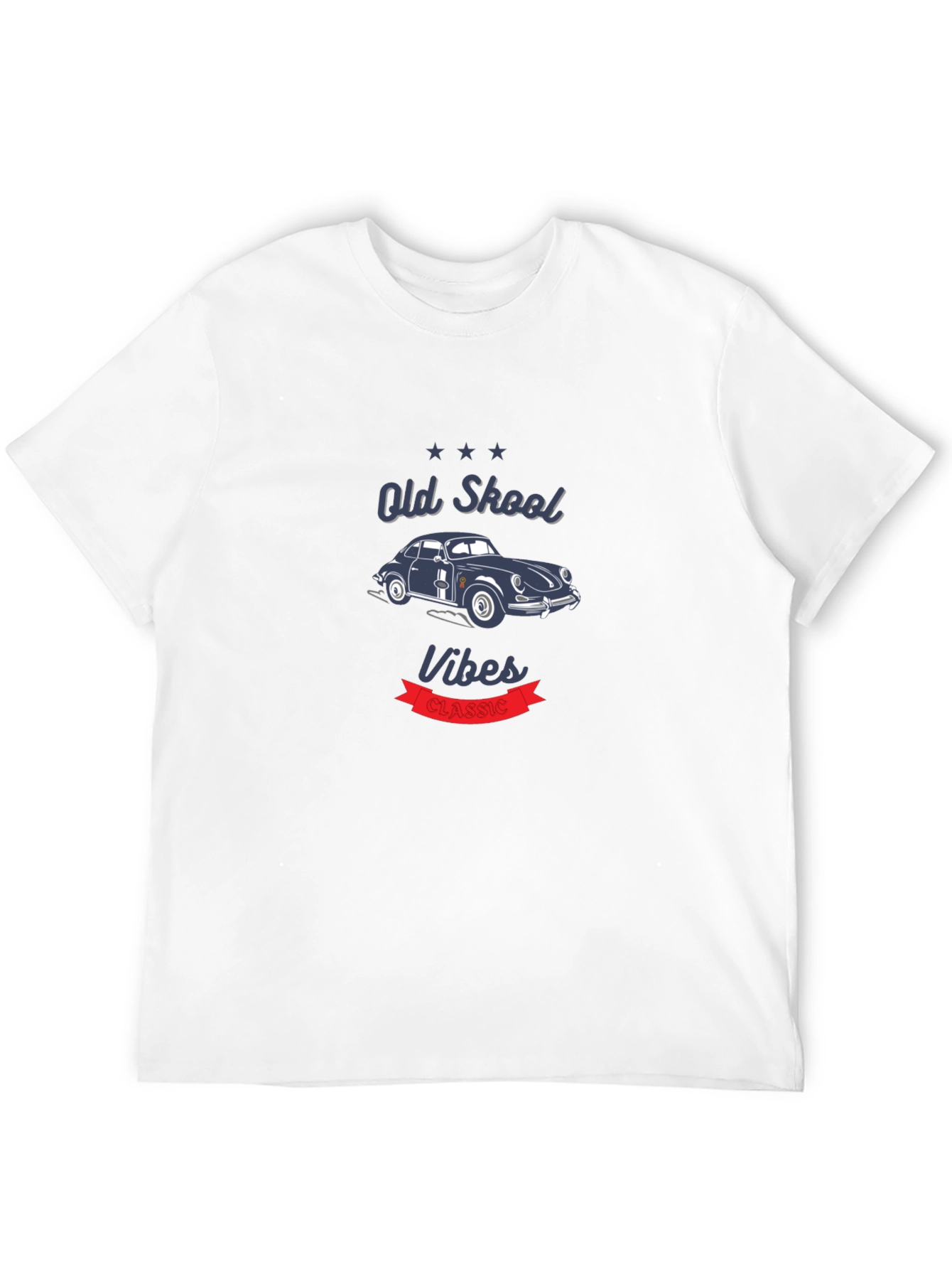 Old Skool Vibes Classic Car Graphic T-Shirt