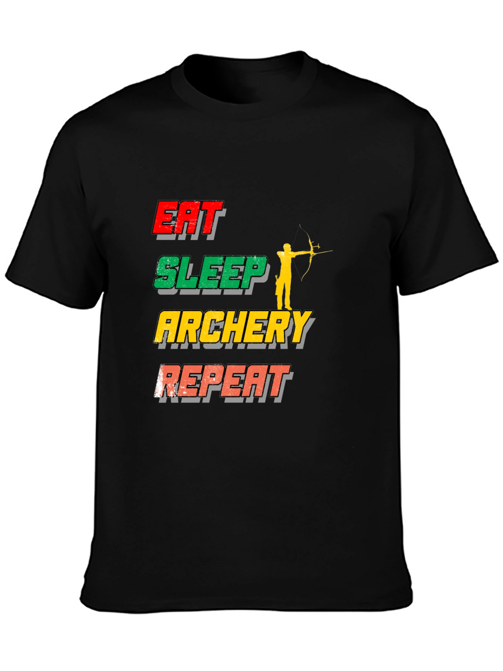 Eat Sleep Archery Repeat T-Shirt | Sports Tee