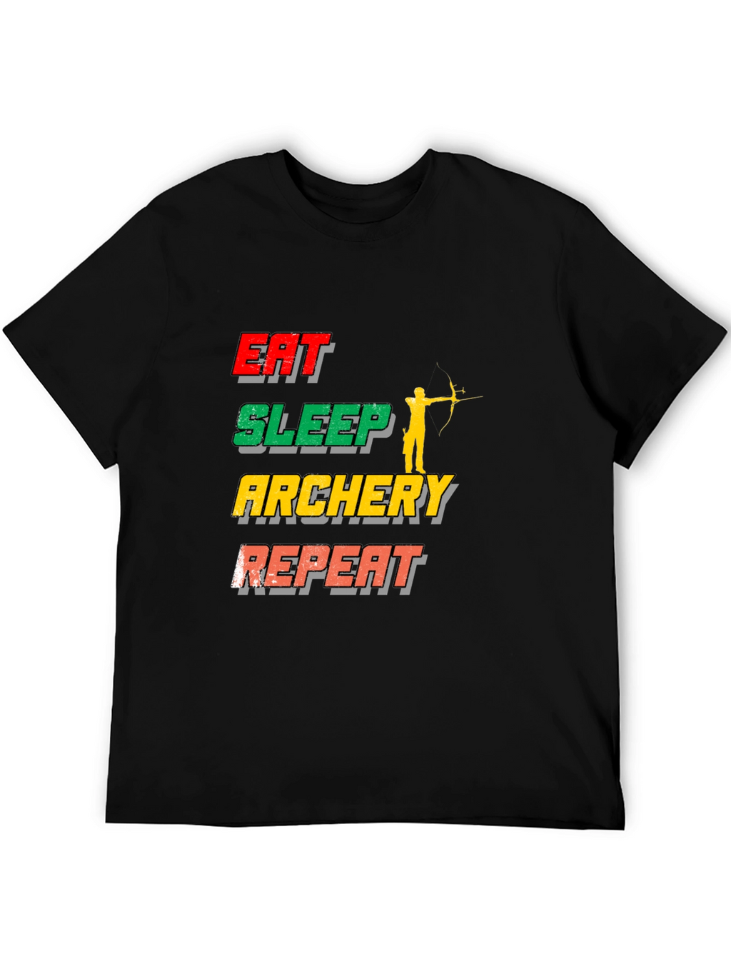 Eat Sleep Archery Repeat T-Shirt | Sports Tee