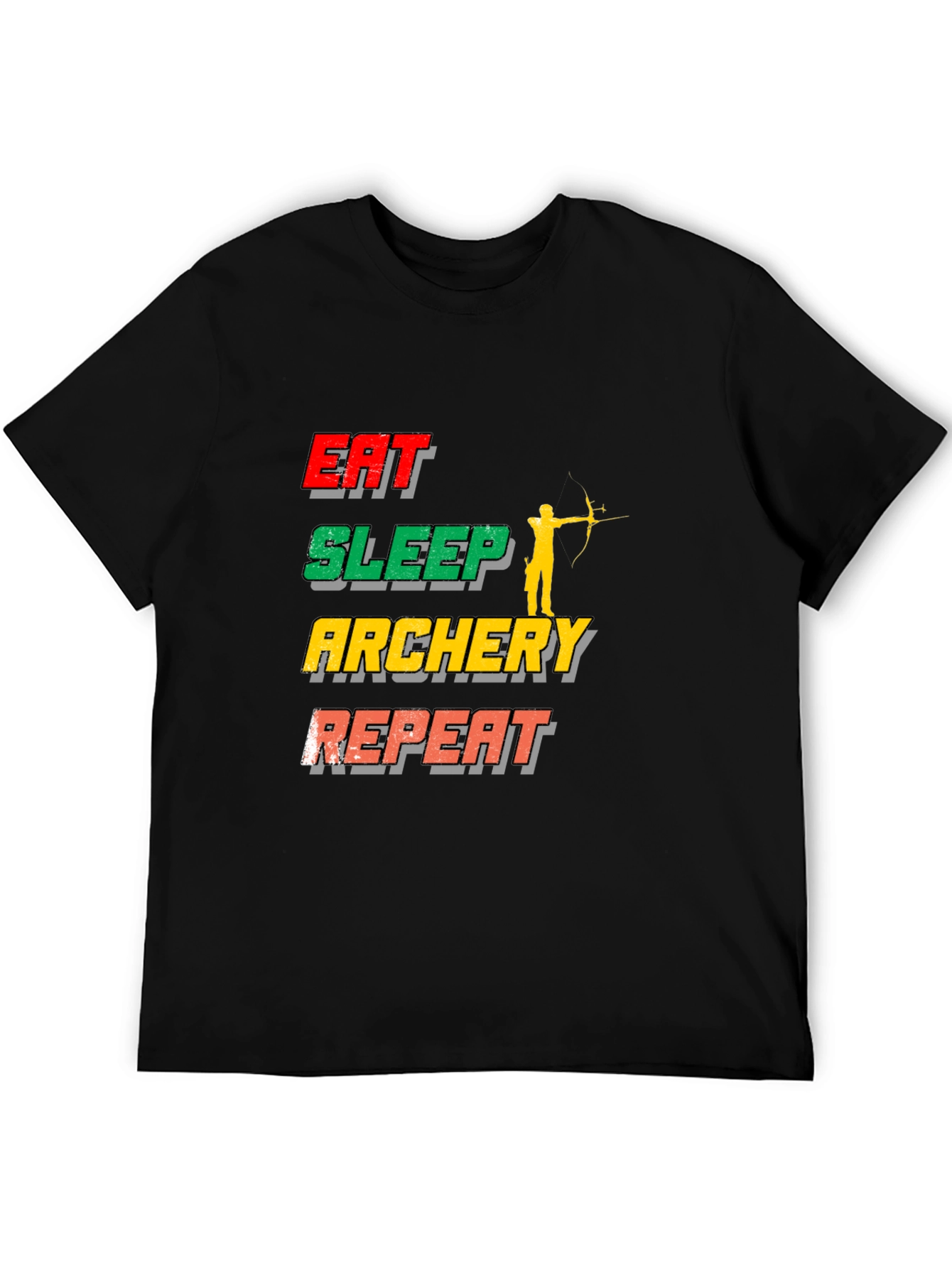 Eat Sleep Archery Repeat T-Shirt | Sports Tee