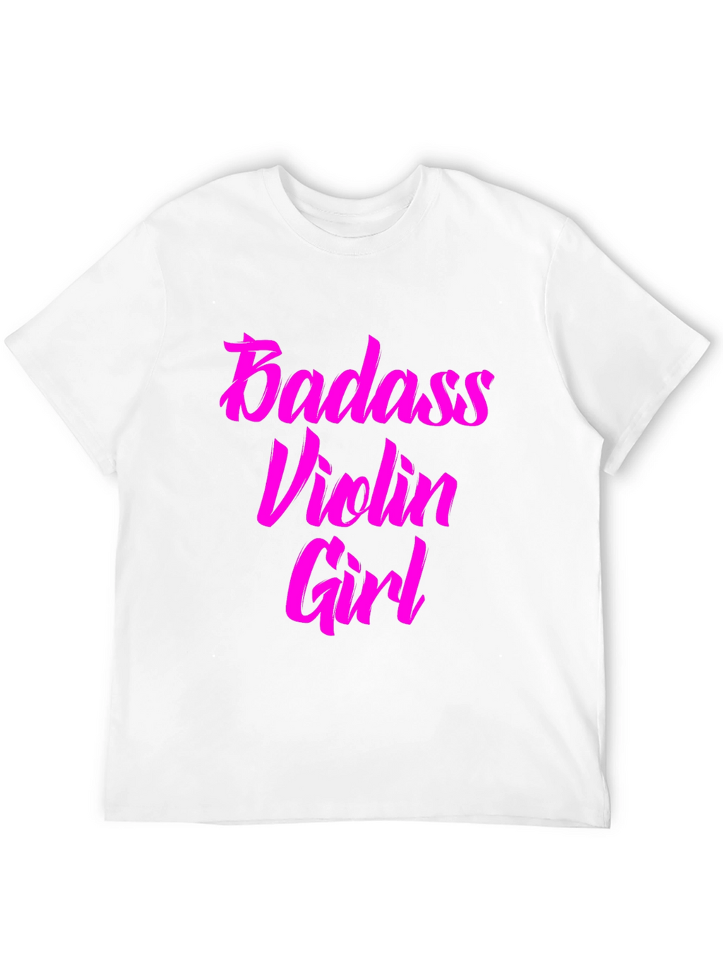 Badass Violin Girl Graphic Tee - Black Cotton T-Shirt